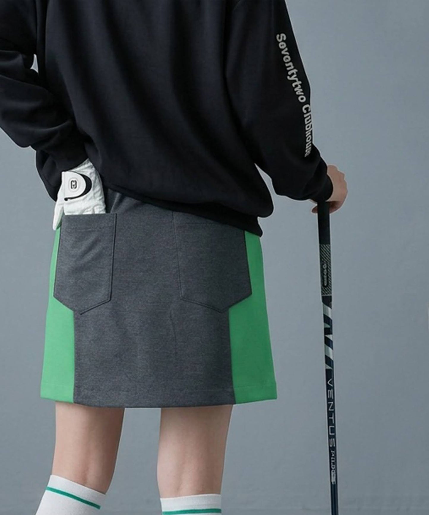 ANTIQUA GOLF×STCH Culotte Skirt With Built-In Inner Shorts Ladies