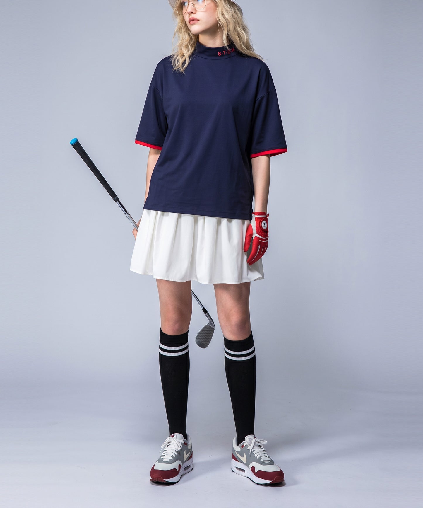 Mini-Length Pleated Skort Ladies