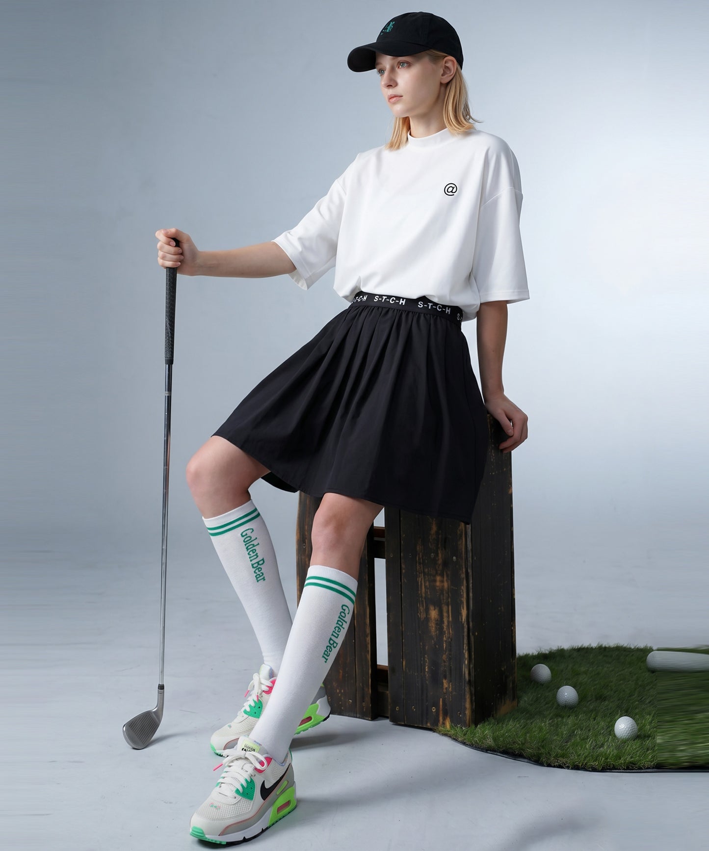 Mini-Length Pleated Skort Ladies