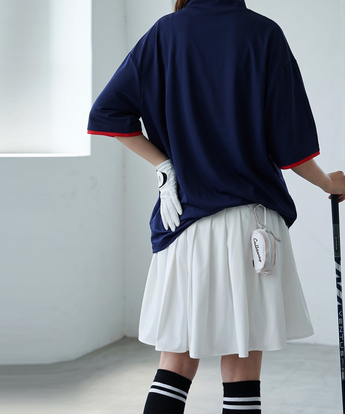 Mini-Length Pleated Skort Ladies