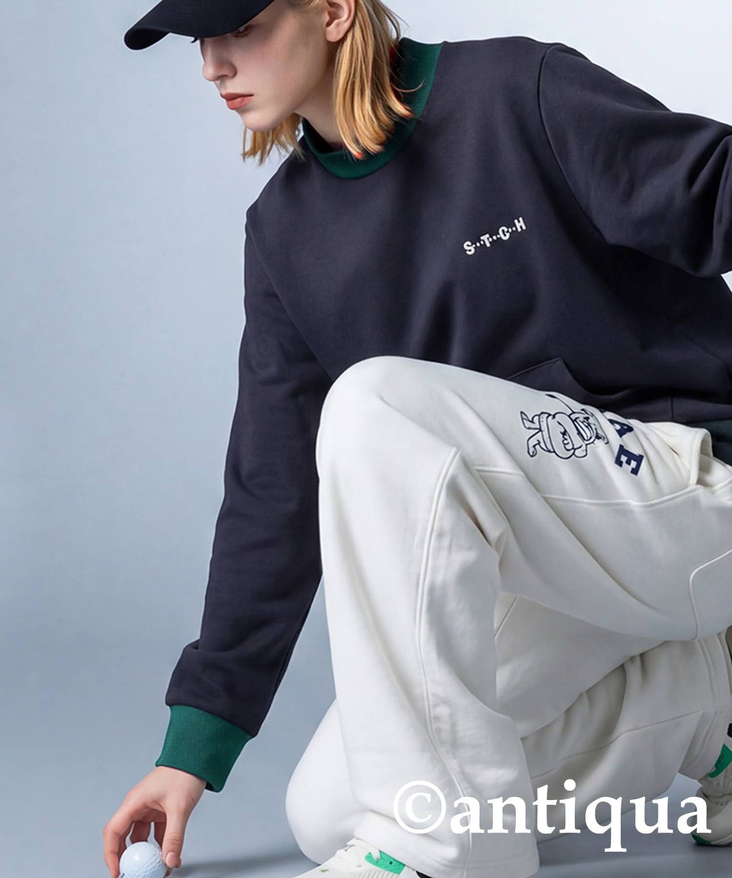 ANTIQUA GOLF×STCH Pullover Ladies