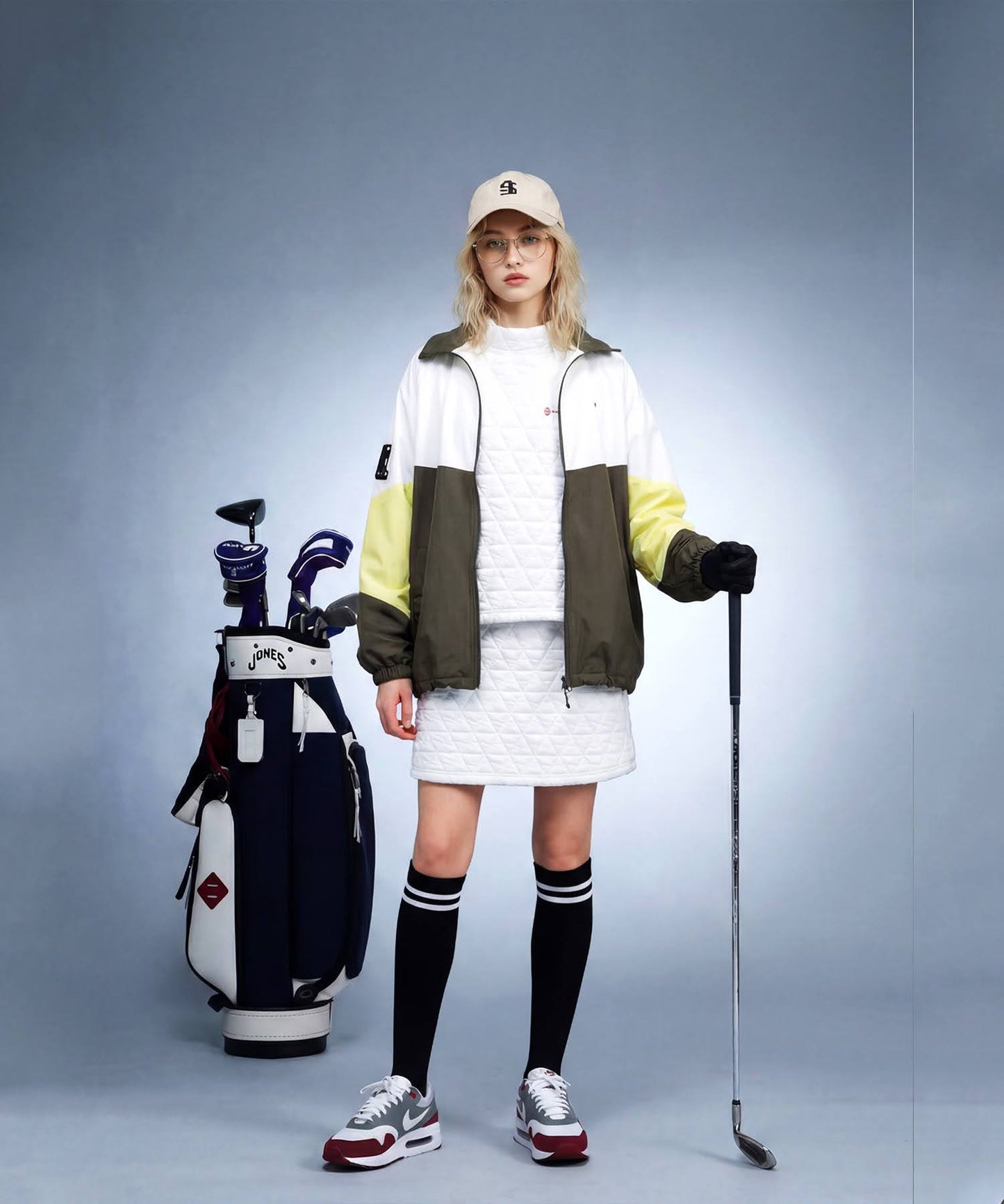 ANTIQUA GOLF×STCH Quilted Skirt Ladies