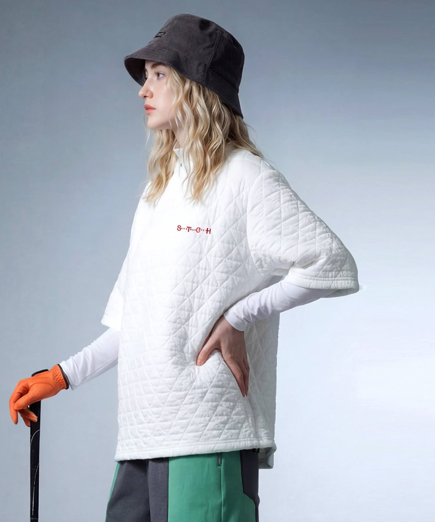 ANTIQUA GOLF×STCH Quilted Top Ladies