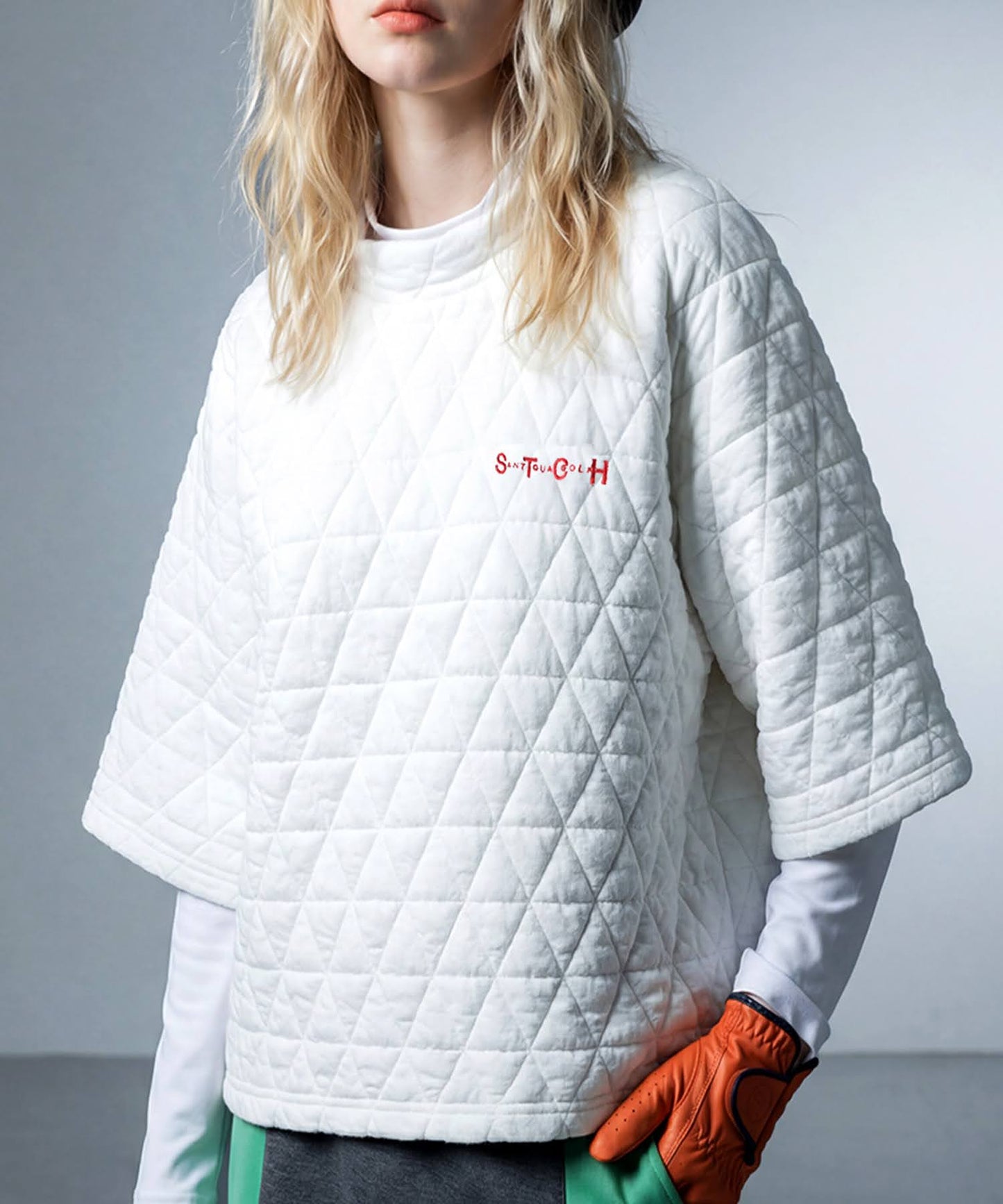 ANTIQUA GOLF×STCH Quilted Top Ladies