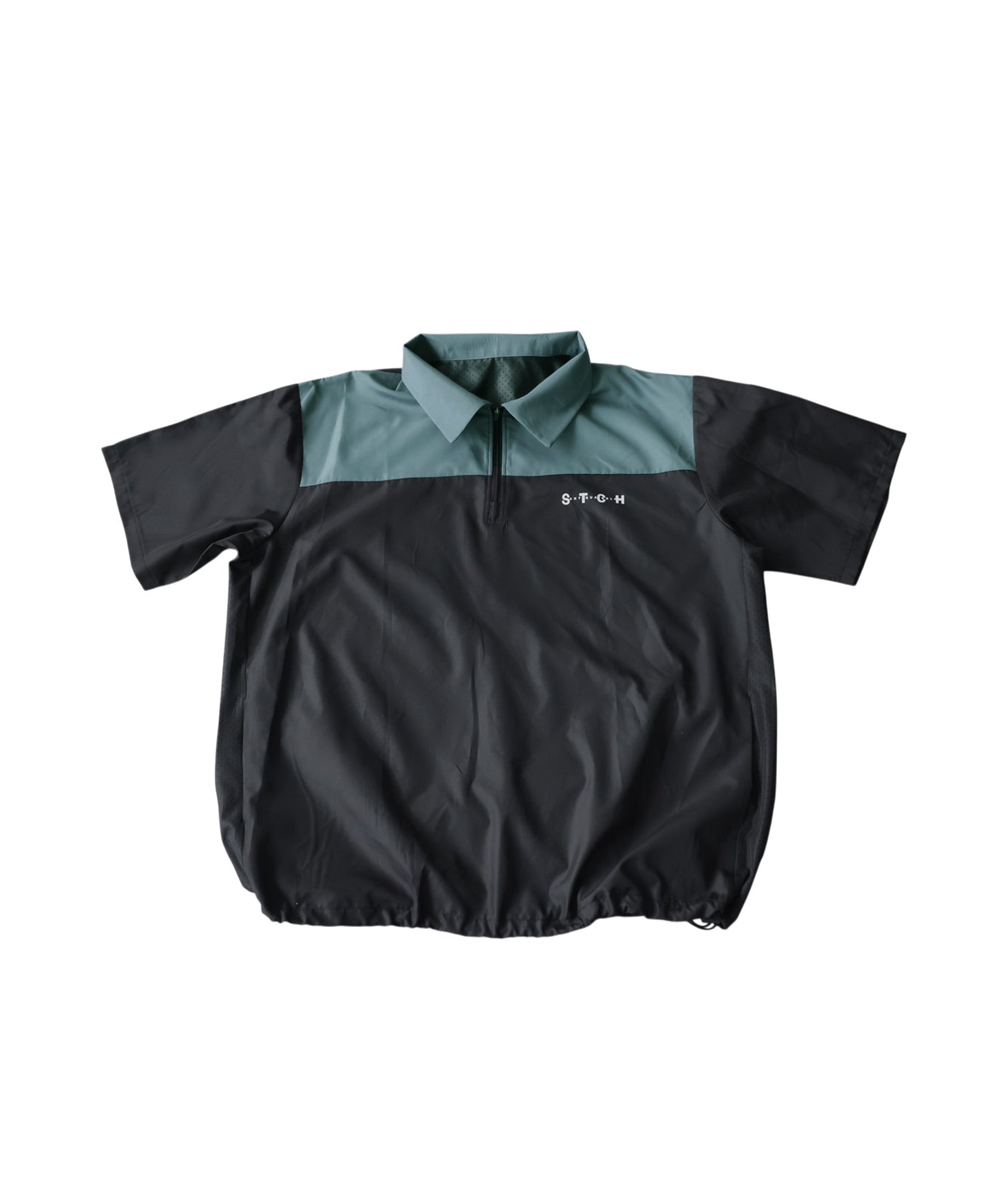 ANTIQUA GOLF×STCH Half-Zip Color-Block Polo Shirt Ladies