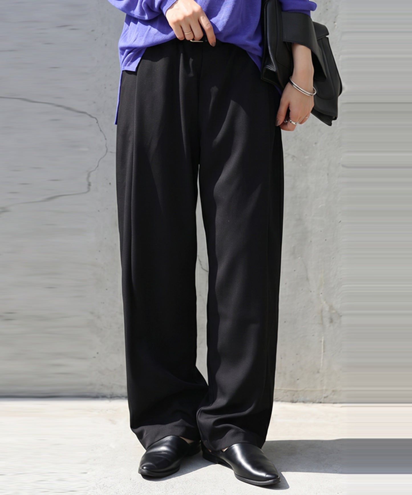 Stretch tapard pants Ladies Pants Bottoms