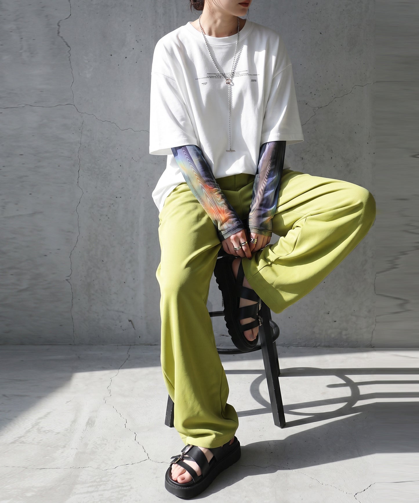 Stretch tapard pants Ladies Pants Bottoms