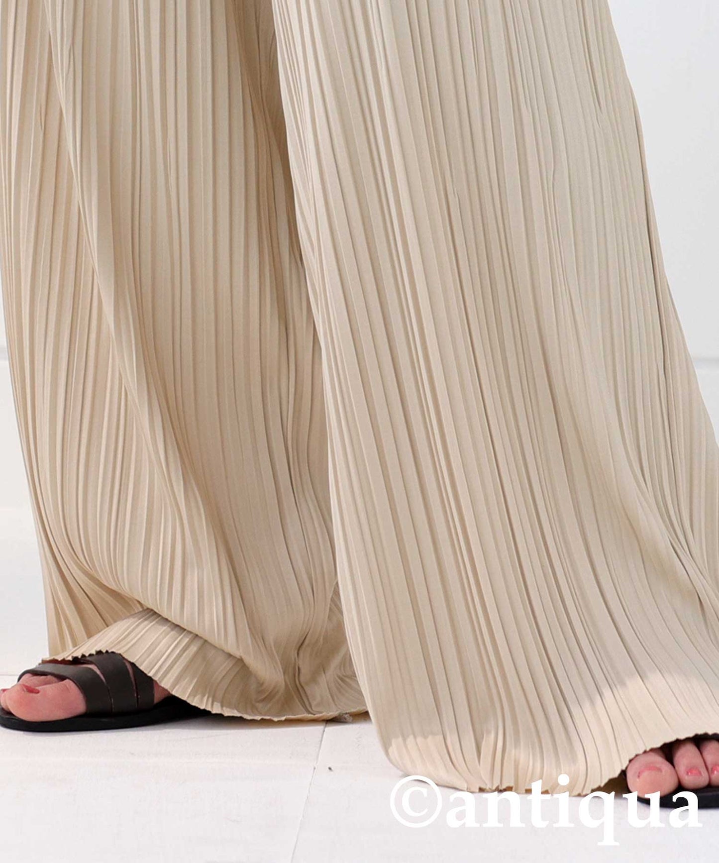 Random pleats satin Ladies pants Ladies Bottoms