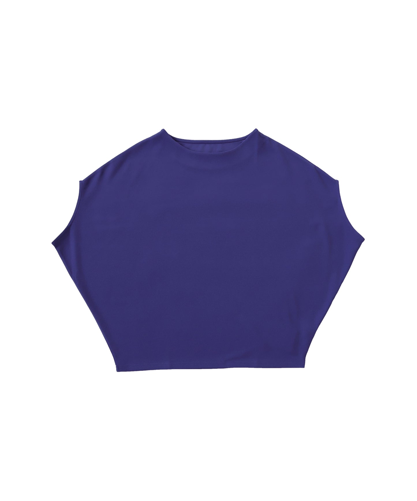 Boat neck deformed French sleeve tops Solid color Ladies tops