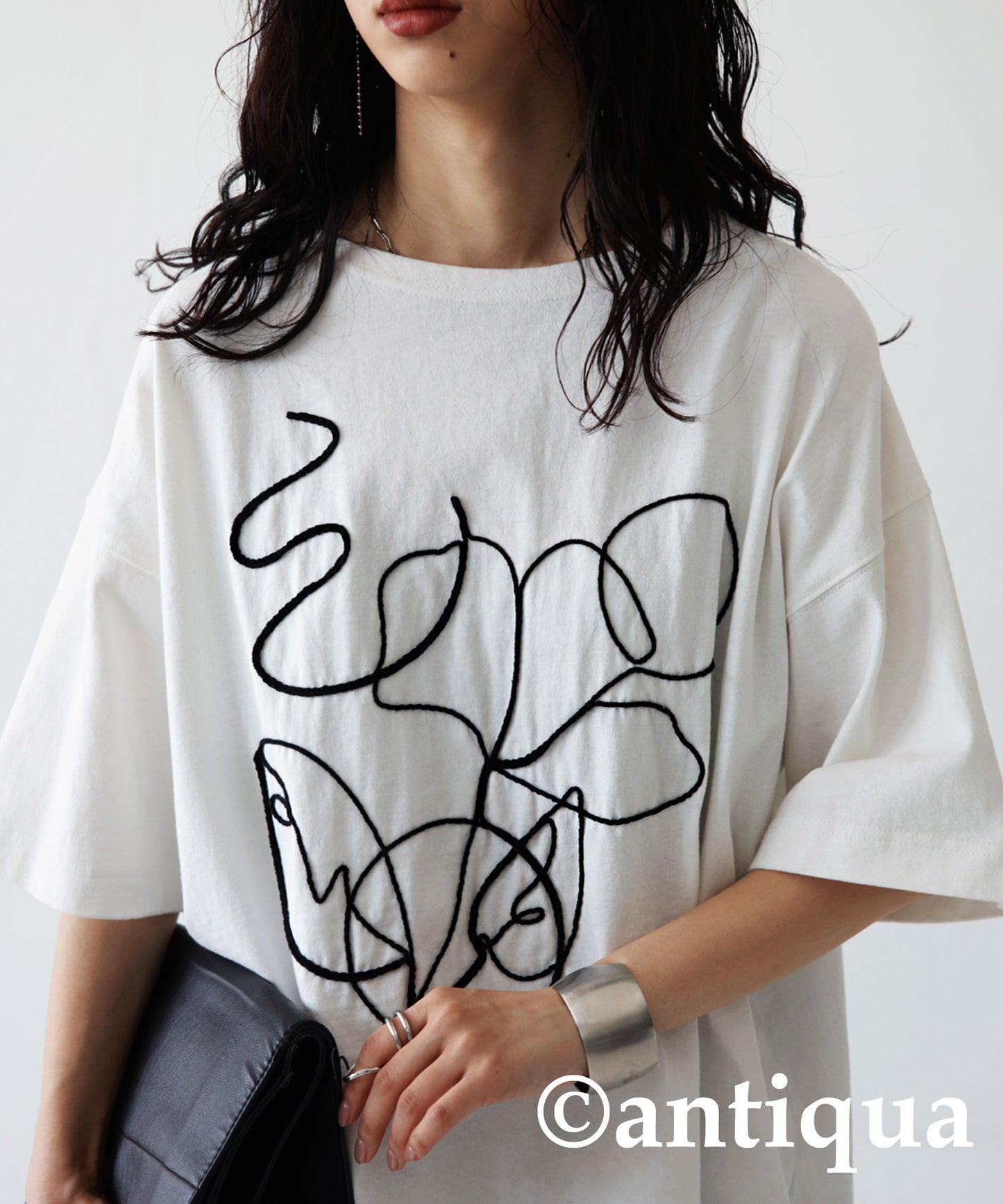 Rope Art designed T -shirt Ladies T -shirt Short Sleeve