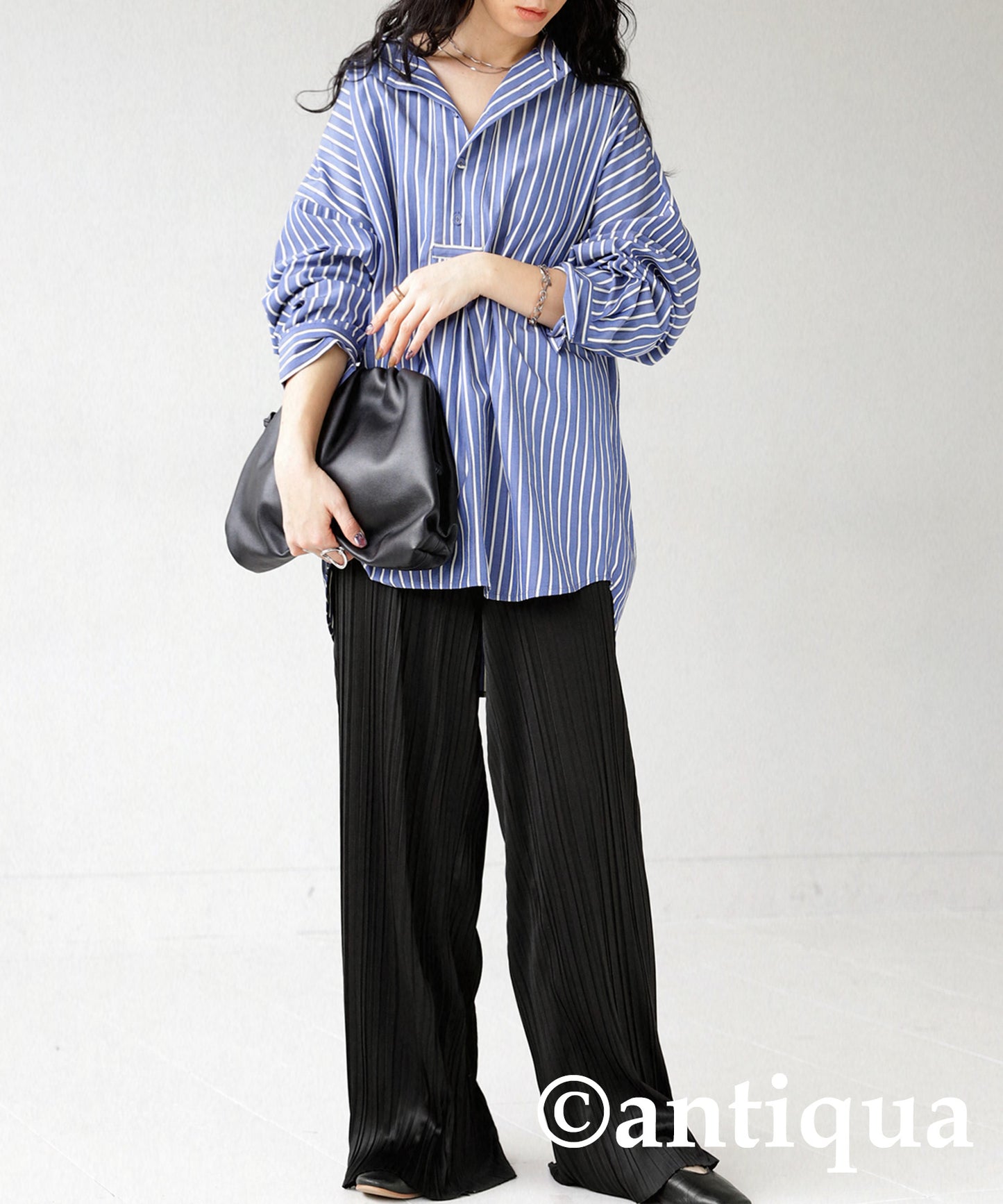 Random pleated self -cut pants Ladies pants