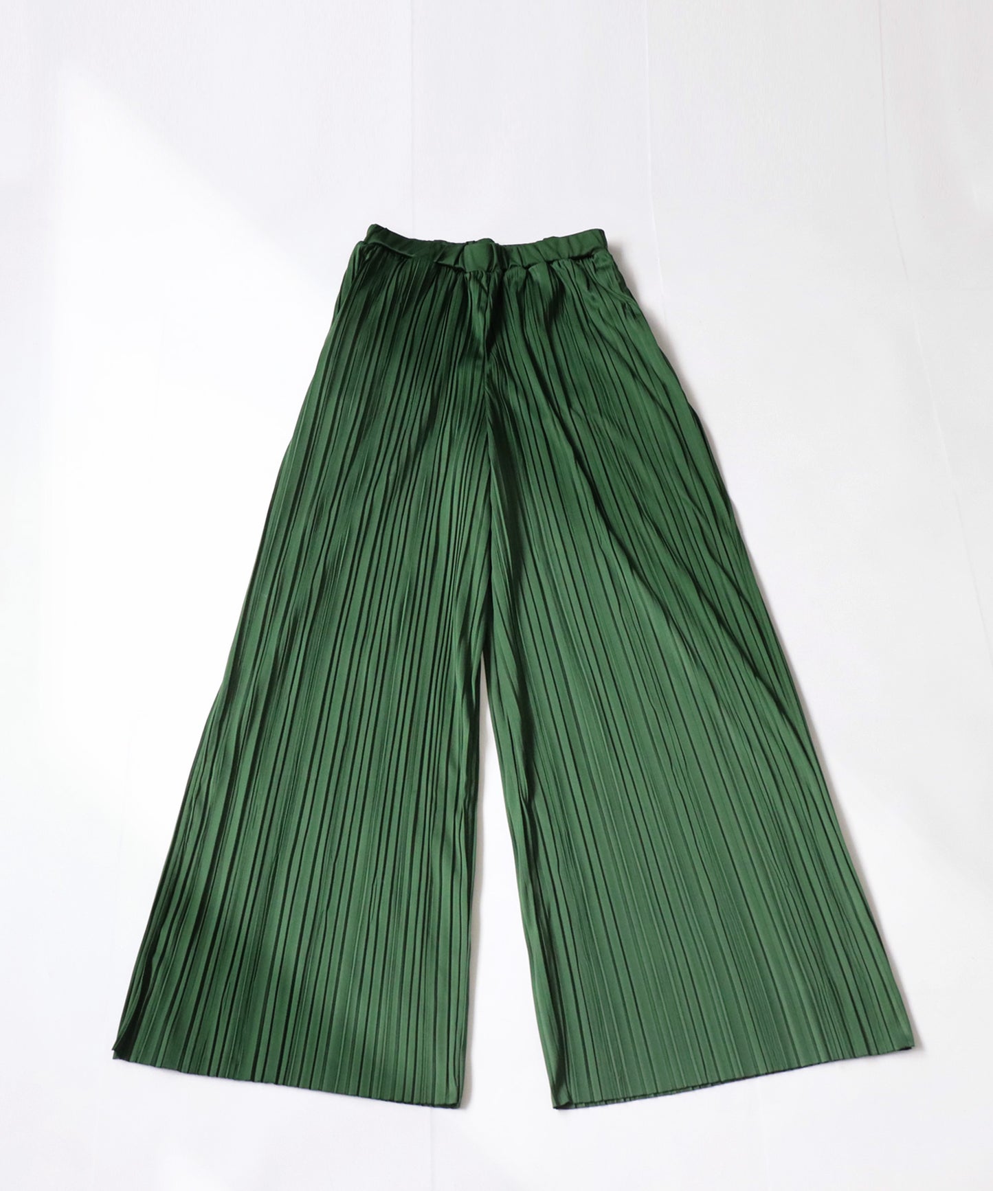 Random pleated self -cut pants Ladies pants