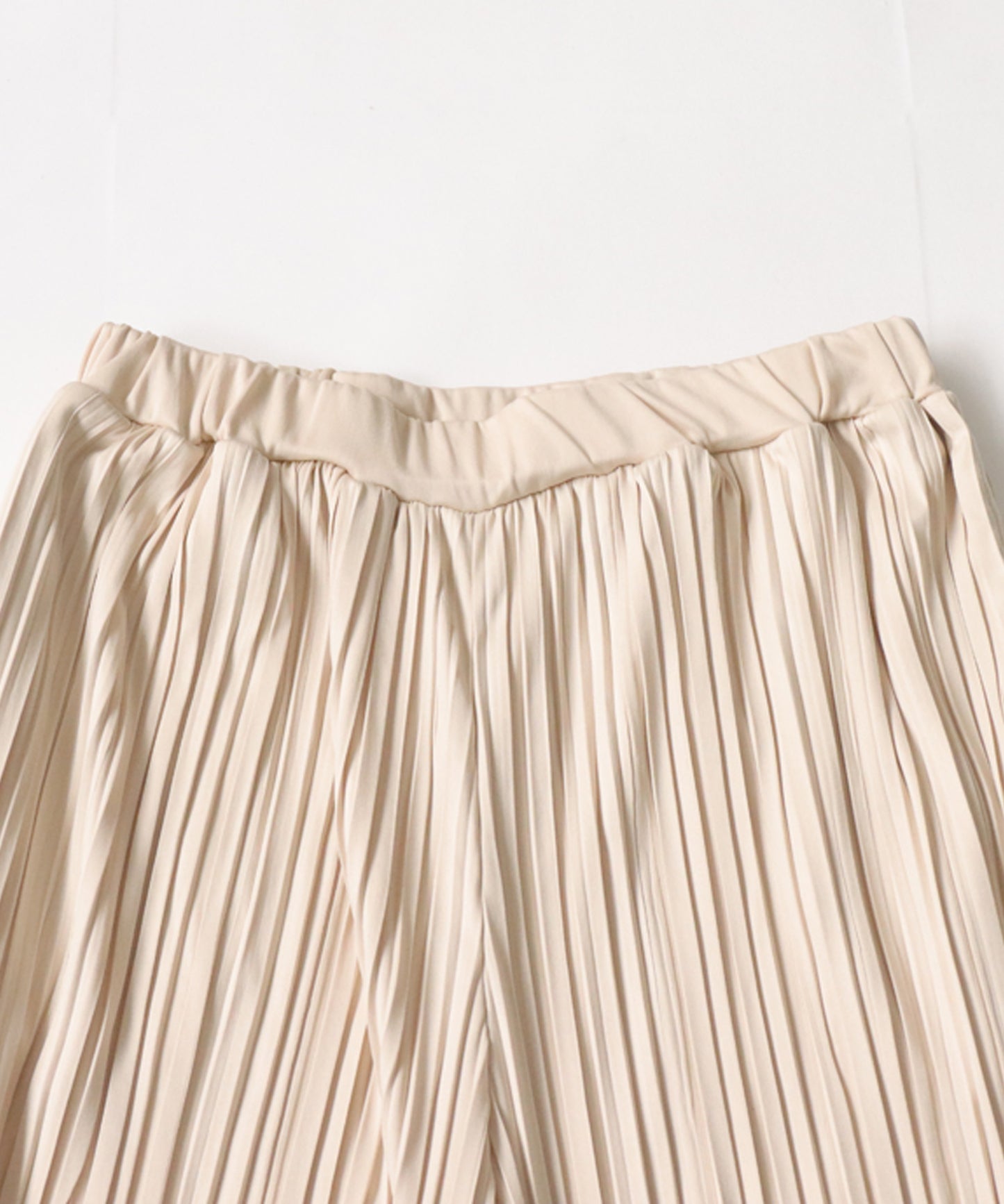 Random pleated self -cut pants Ladies pants