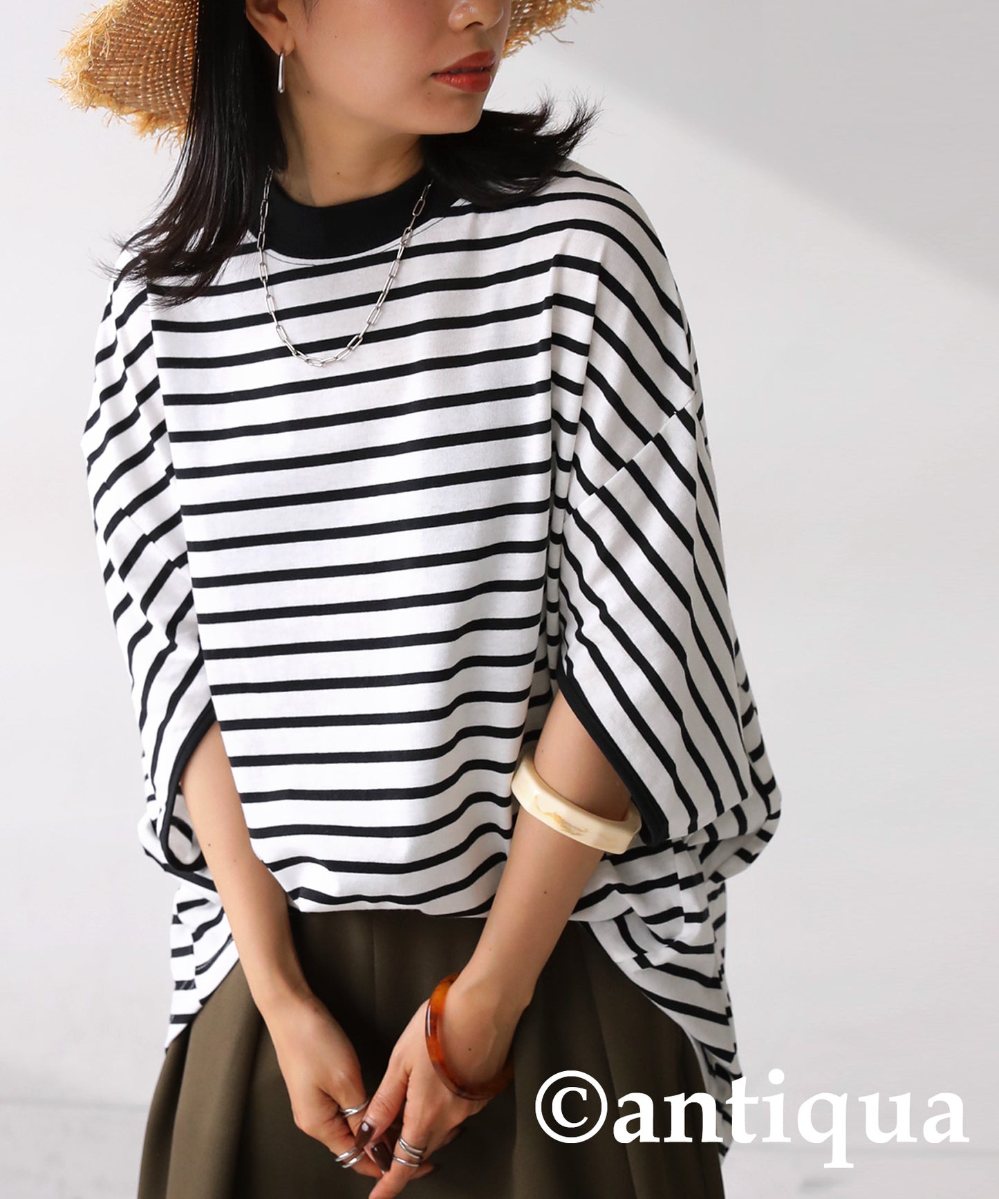 Border Dolman T-shirt Ladies