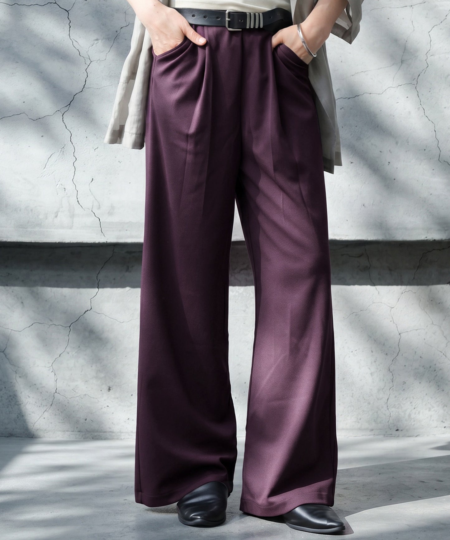 Georgette fabric Straight Pants Ladies