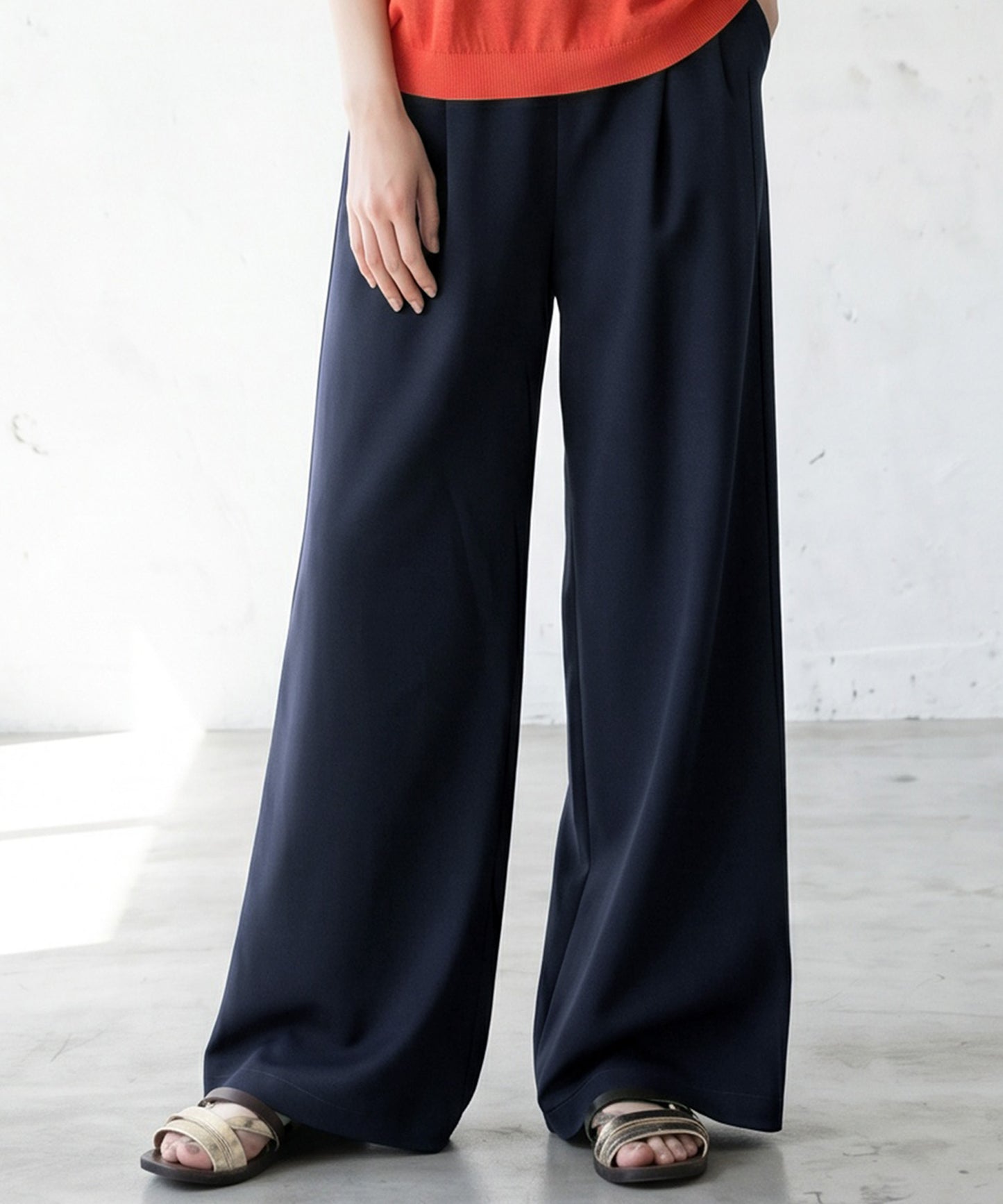 Georgette fabric Straight Pants Ladies