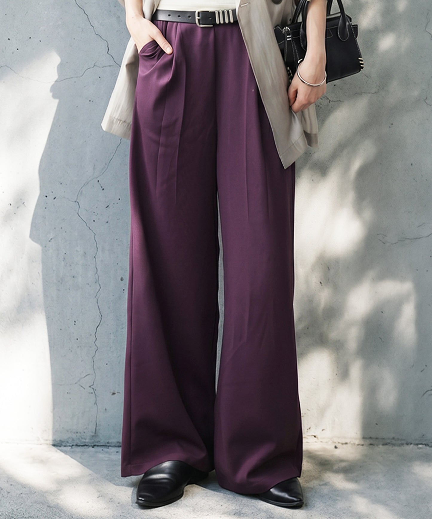Georgette fabric Straight Pants Ladies