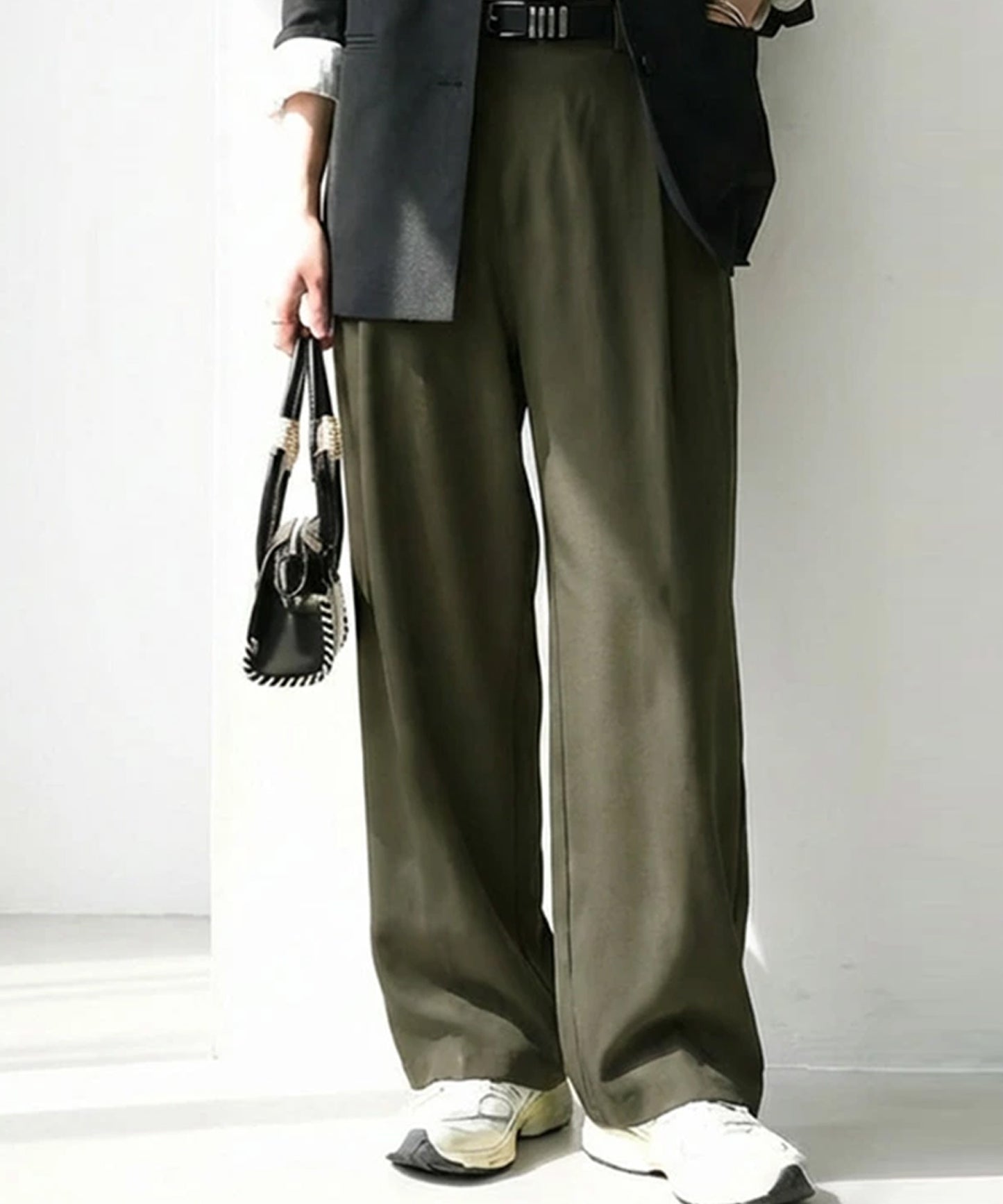 Georgette fabric Straight Pants Ladies