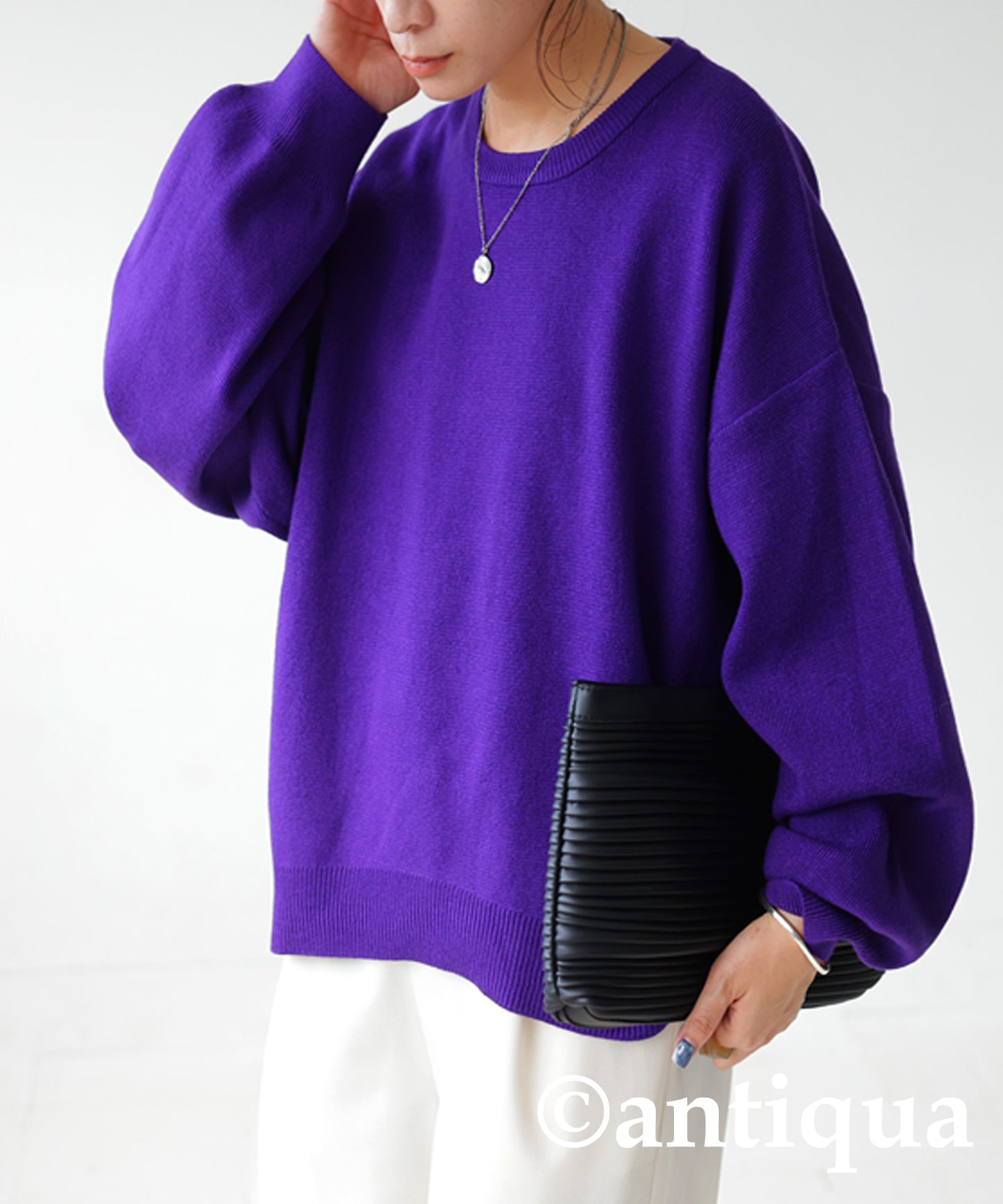 Crew neck knit Ladies