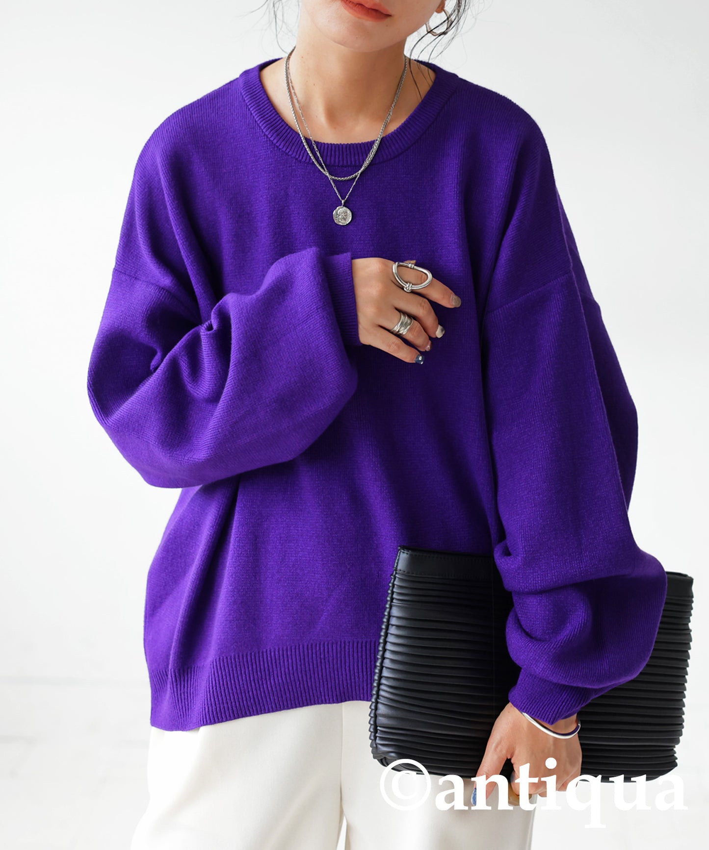 Crew neck knit Ladies