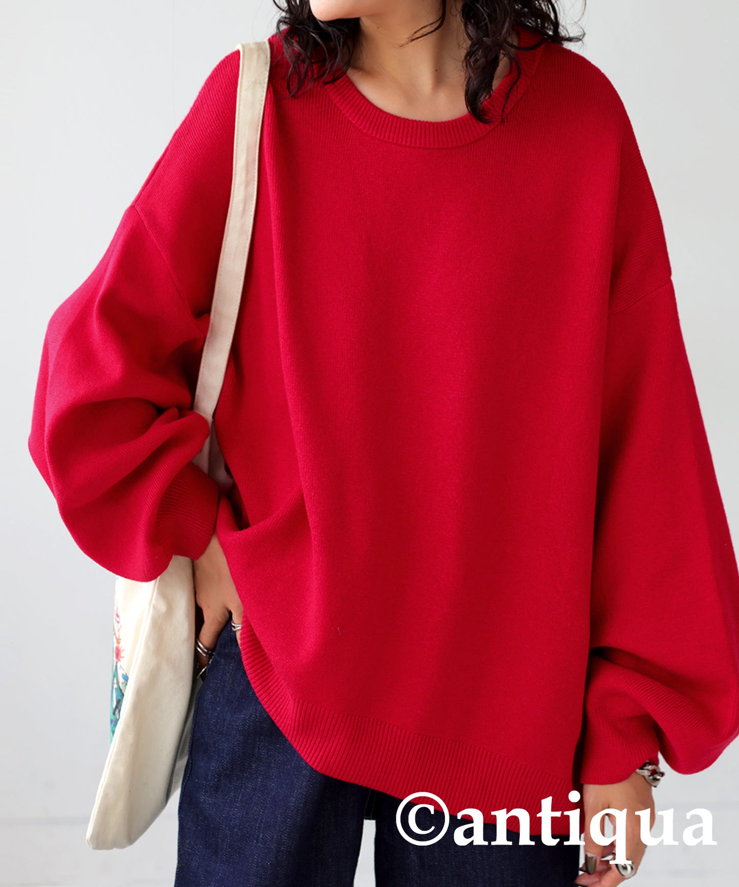 Crew neck knit Ladies