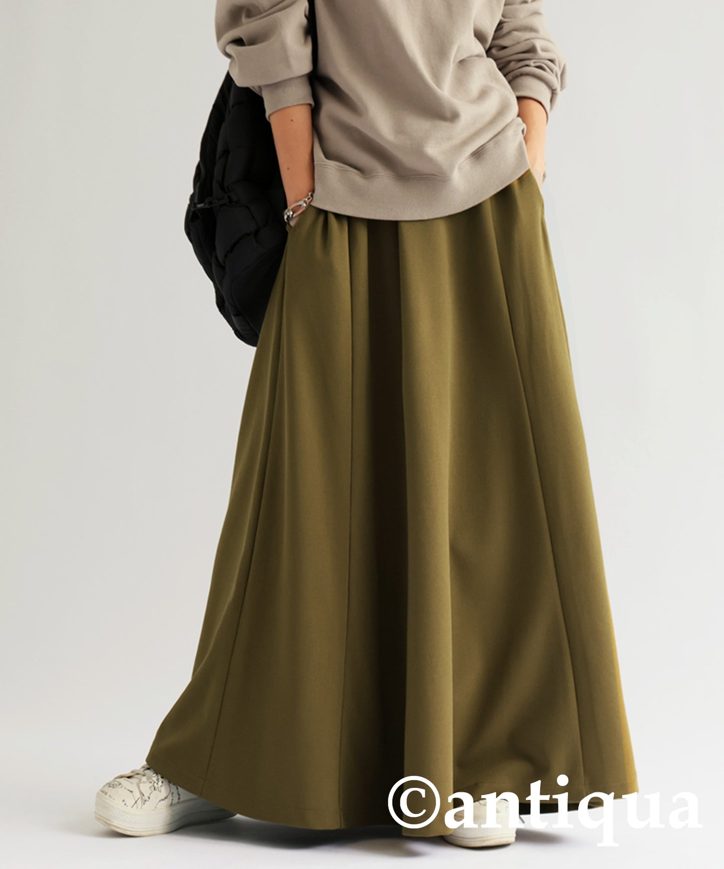 Georgette fabric flare skirt Ladies