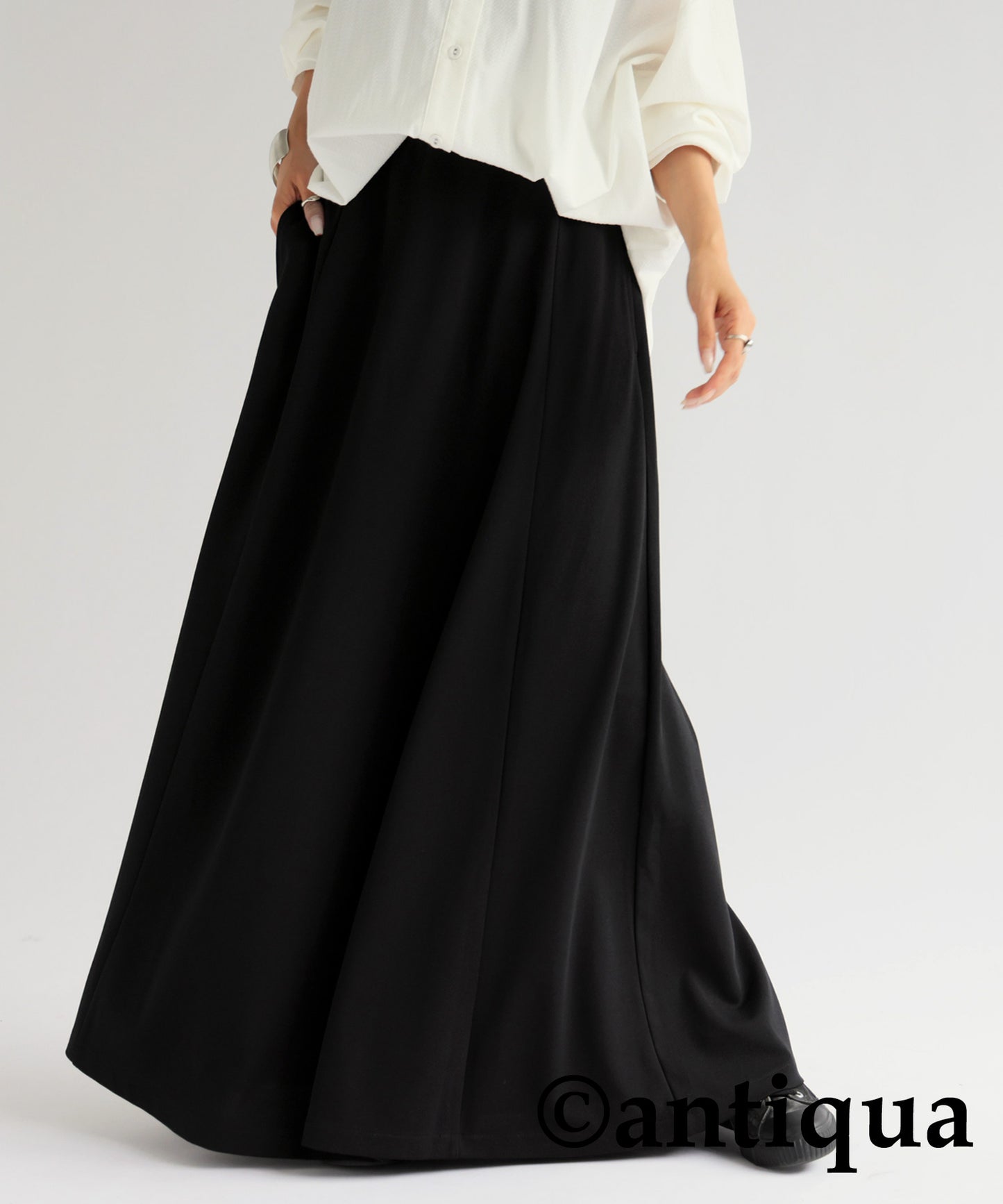 Georgette fabric flare skirt Ladies