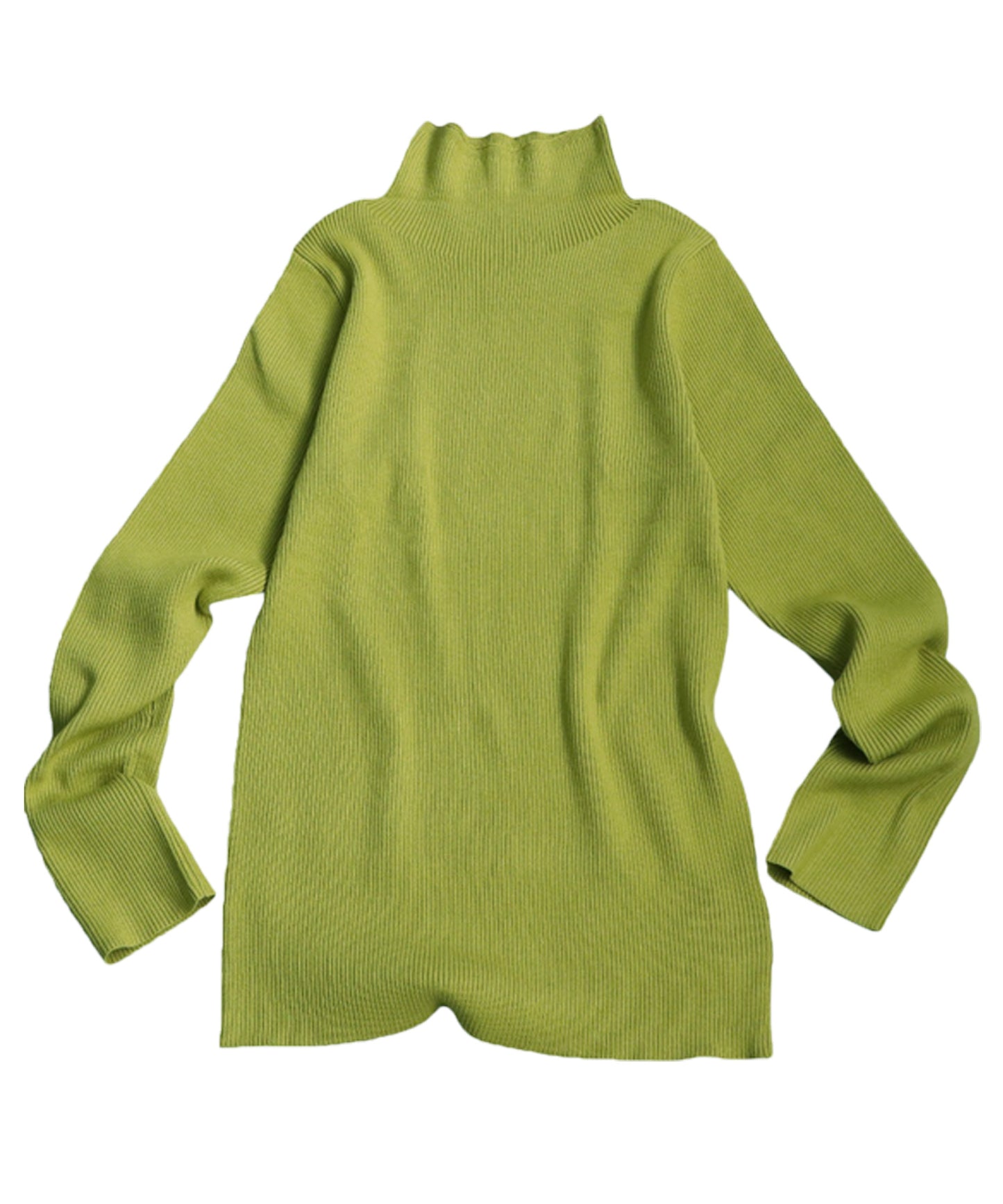 Single Color High Neck Heat Rib Innerwear Ladies