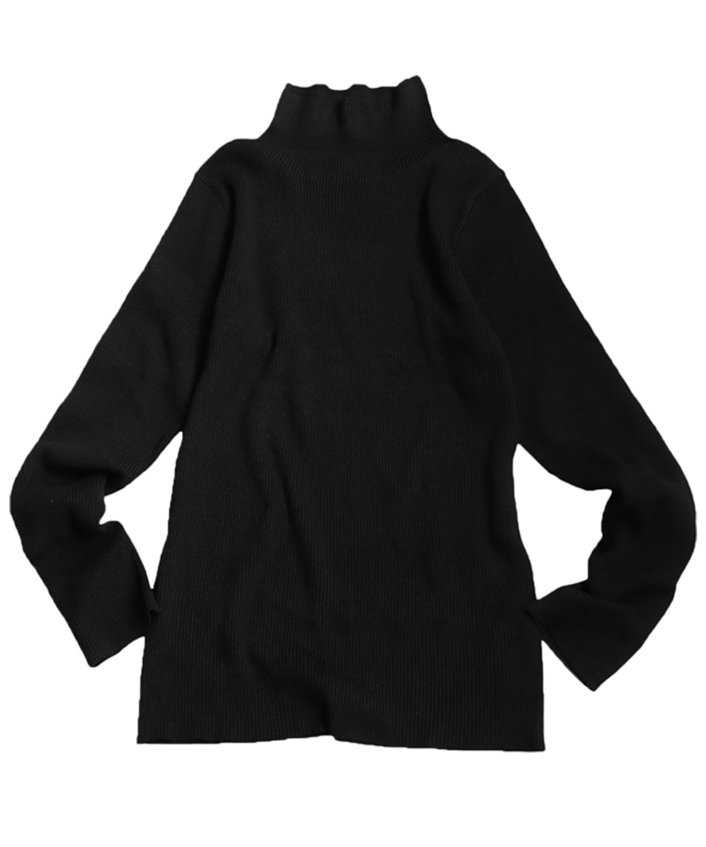 Single Color High Neck Heat Rib Innerwear Ladies