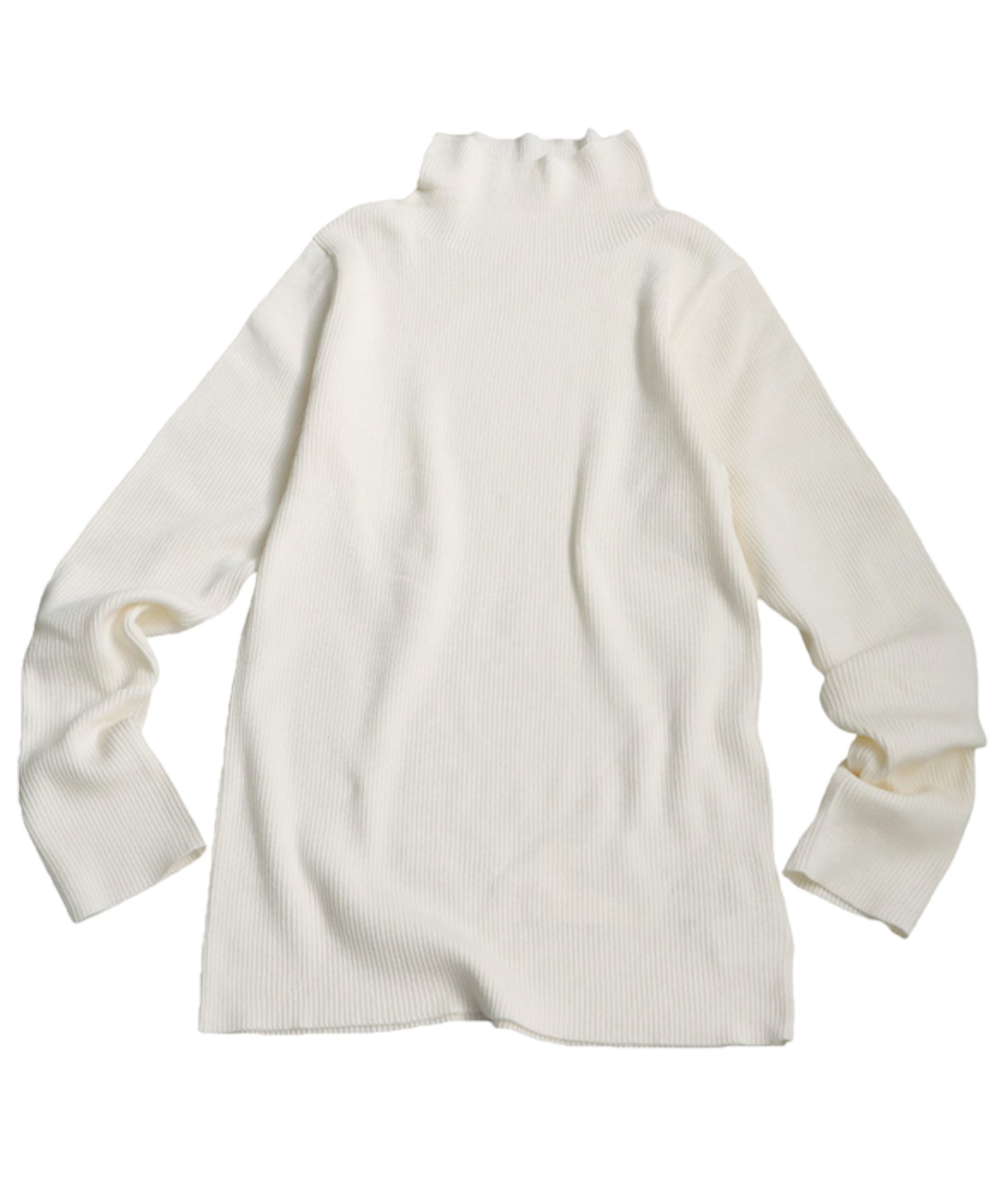 Single Color High Neck Heat Rib Innerwear Ladies