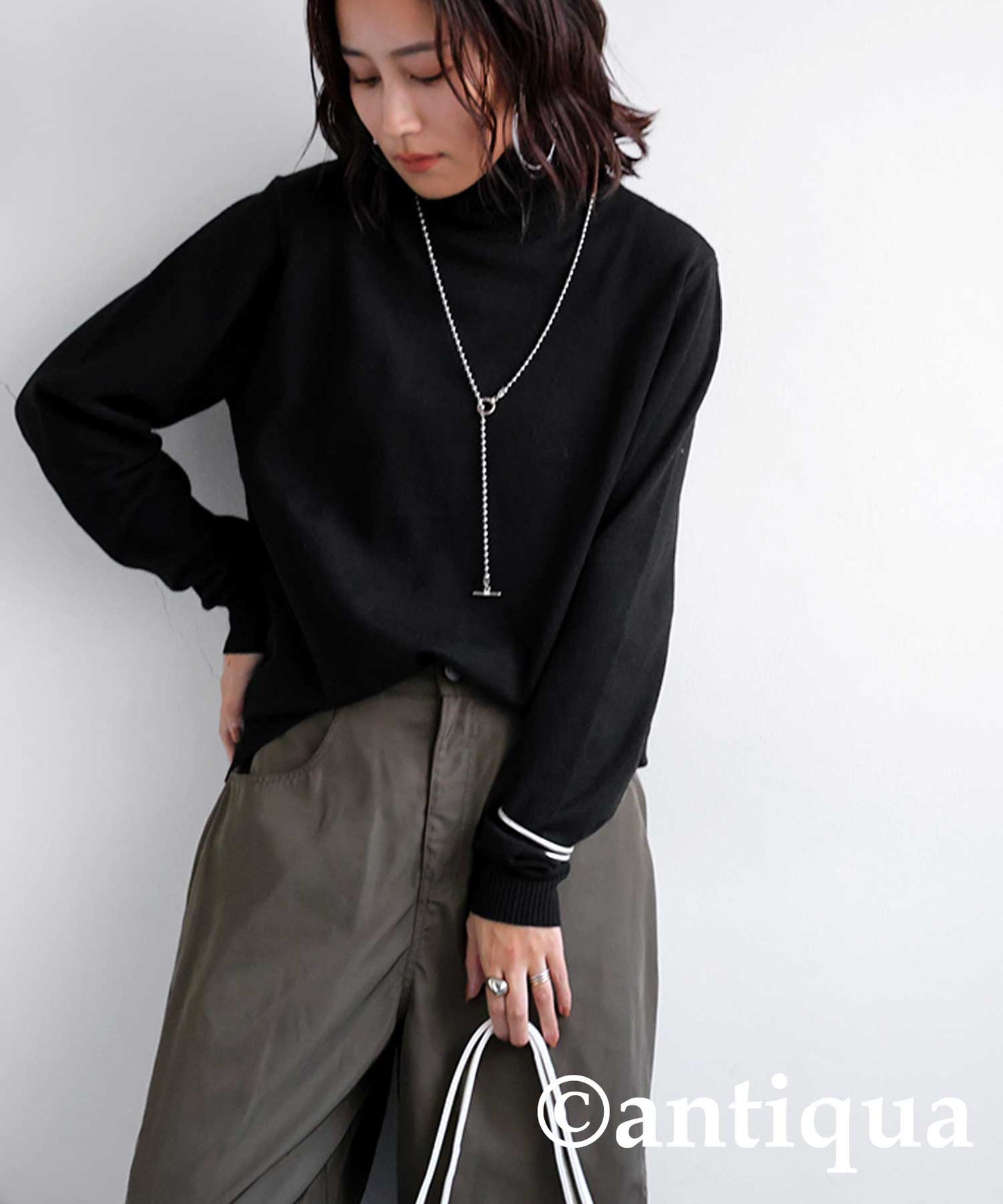 Cashmere Touch Turtleneck Knit Ladies