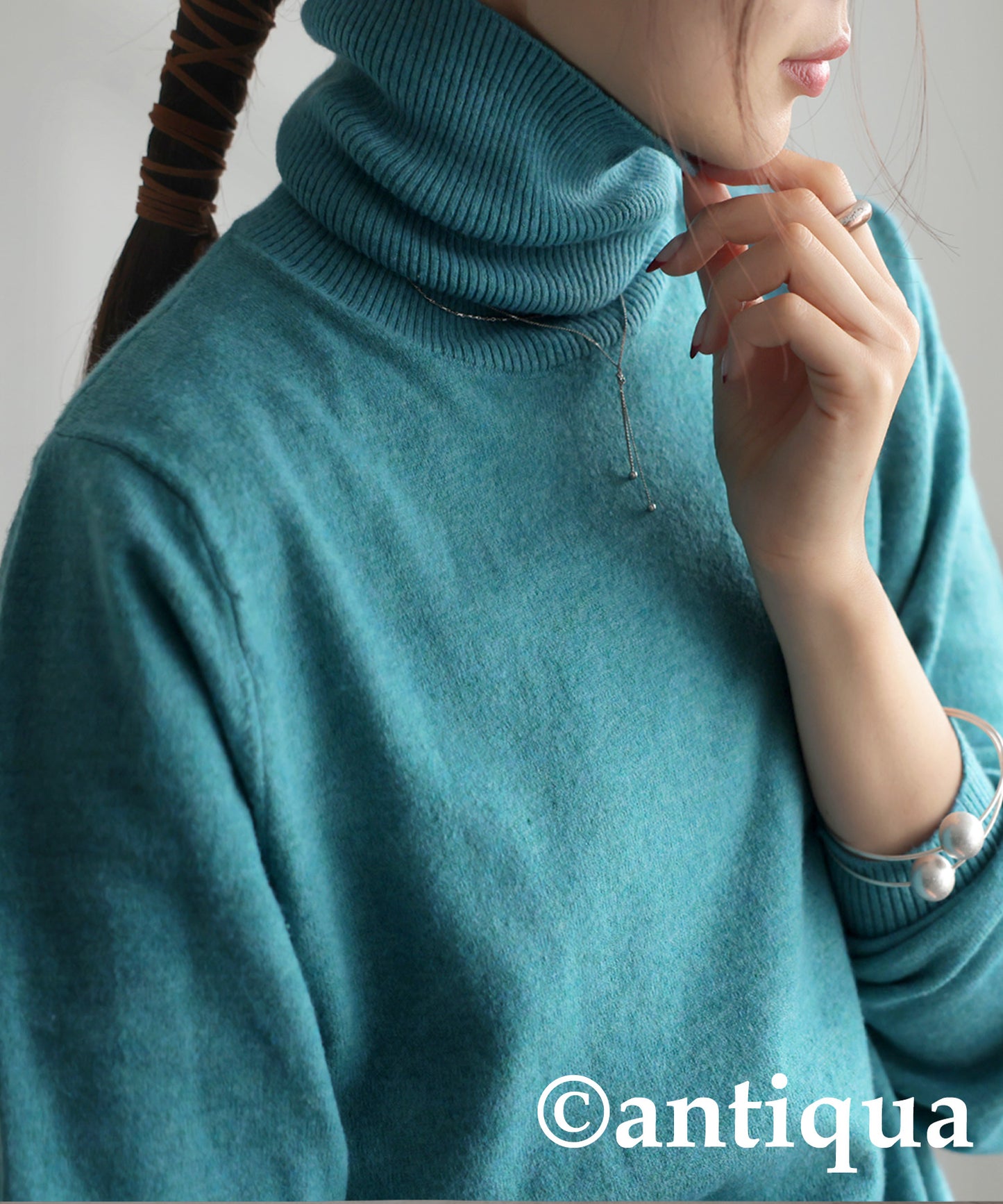 Cashmere Touch Turtleneck Knit Ladies