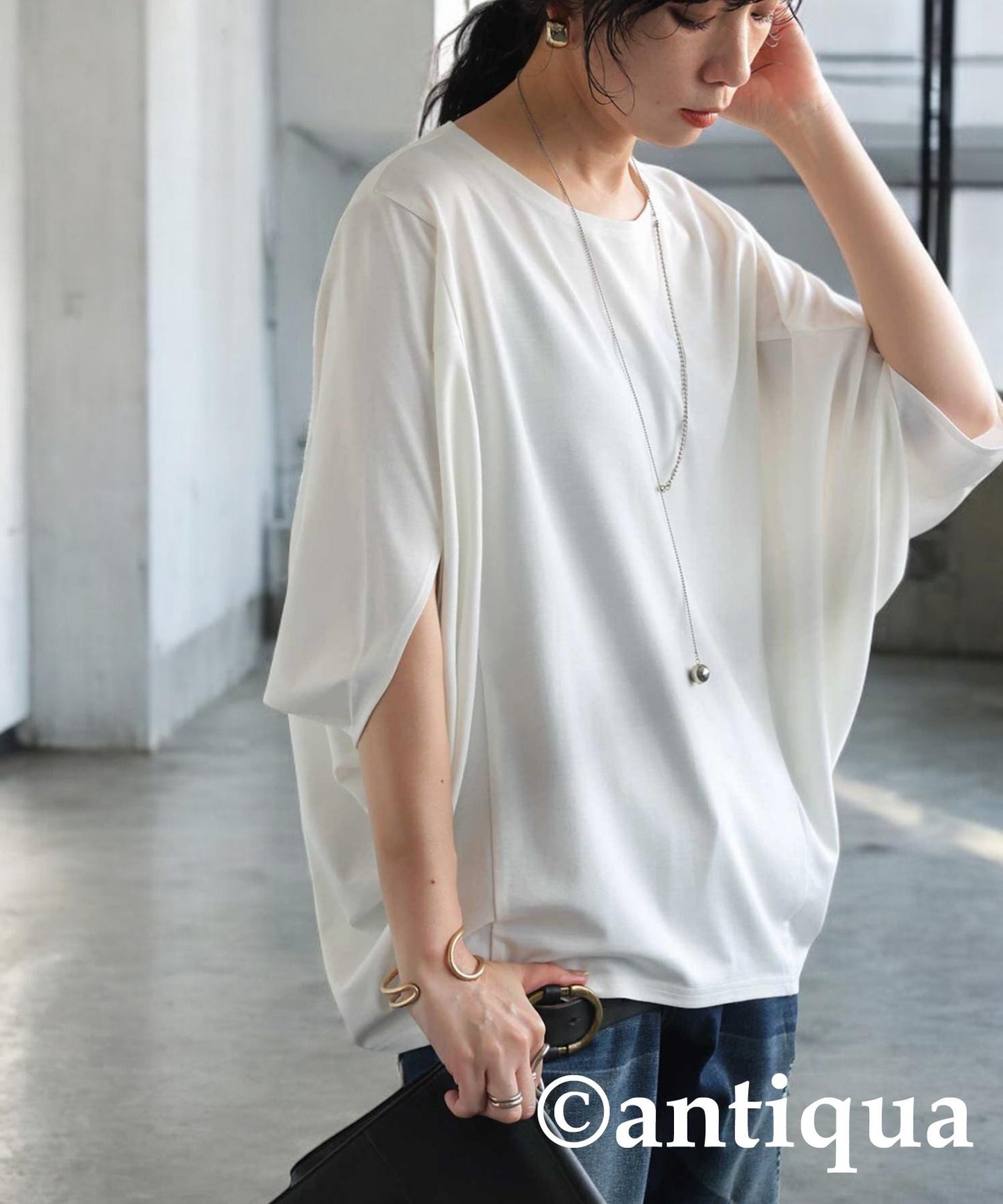 Ladies Cool Touch Deformed Dolman T-Shirt