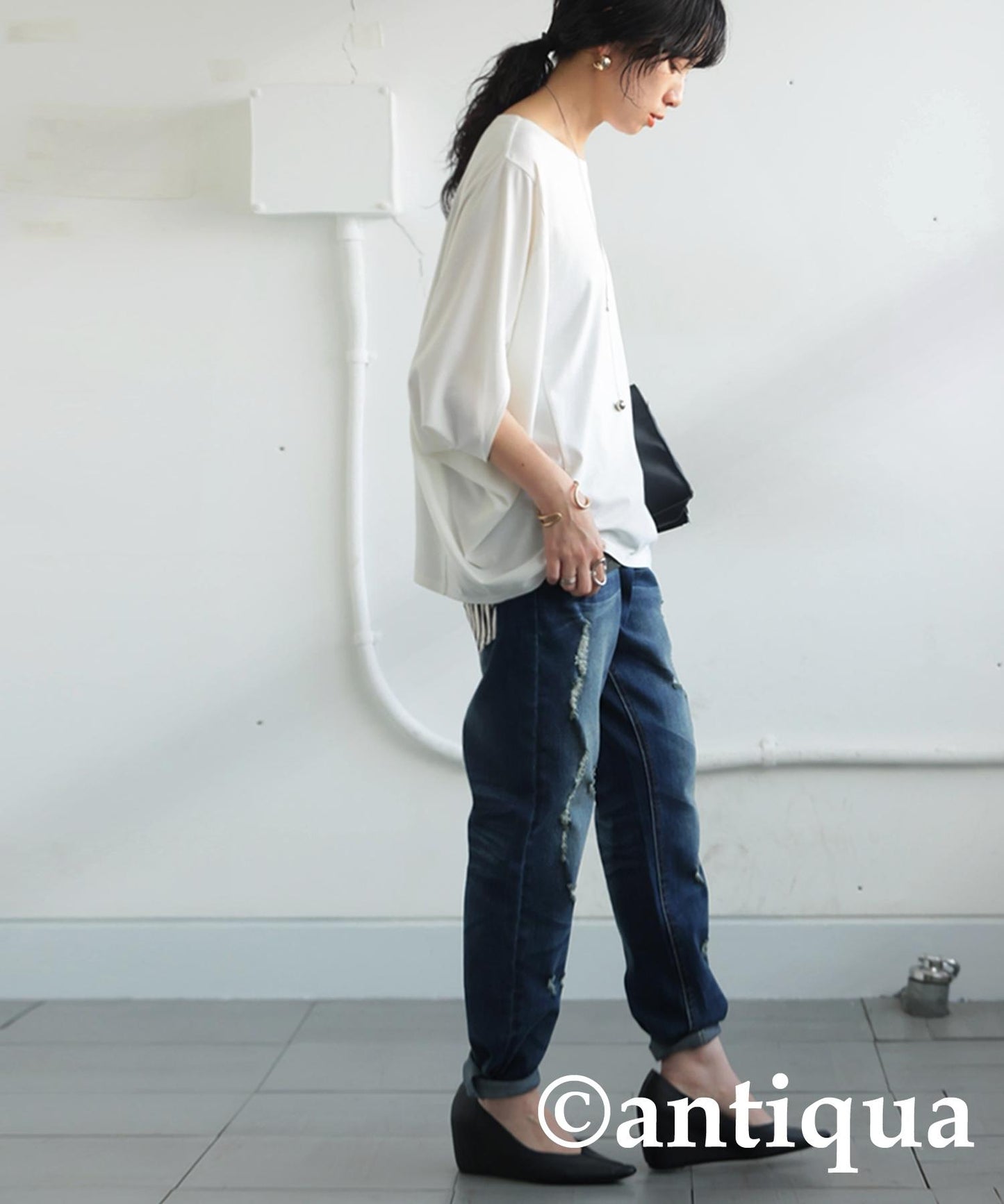 Ladies Cool Touch Deformed Dolman T-Shirt