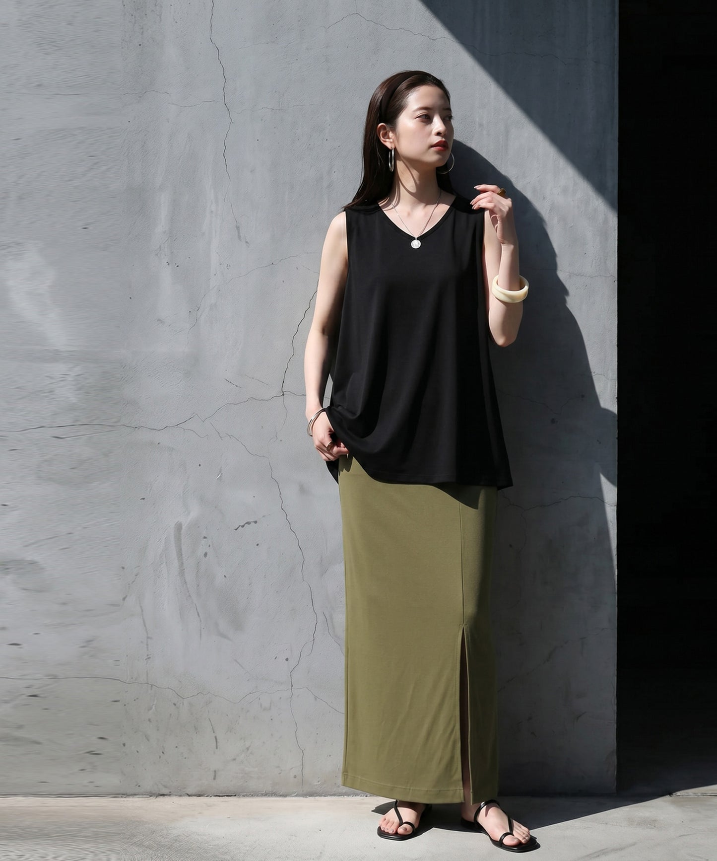 Ladies Cool Touch Flare Tank Tops (V-Neck/Crew Neck)