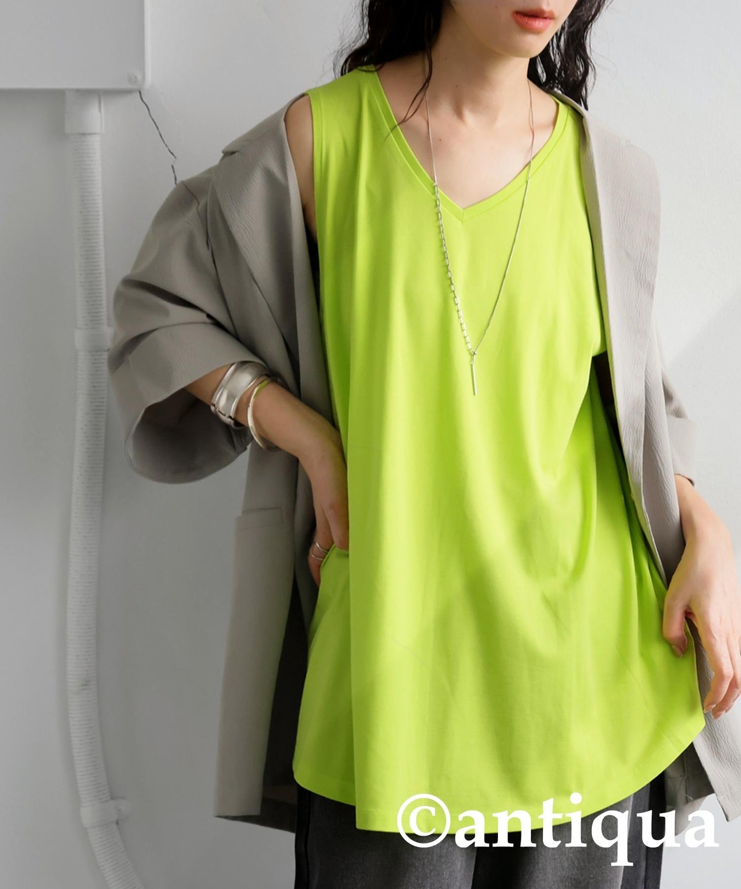 Ladies Cool Touch Flare Tank Tops (V-Neck/Crew Neck)