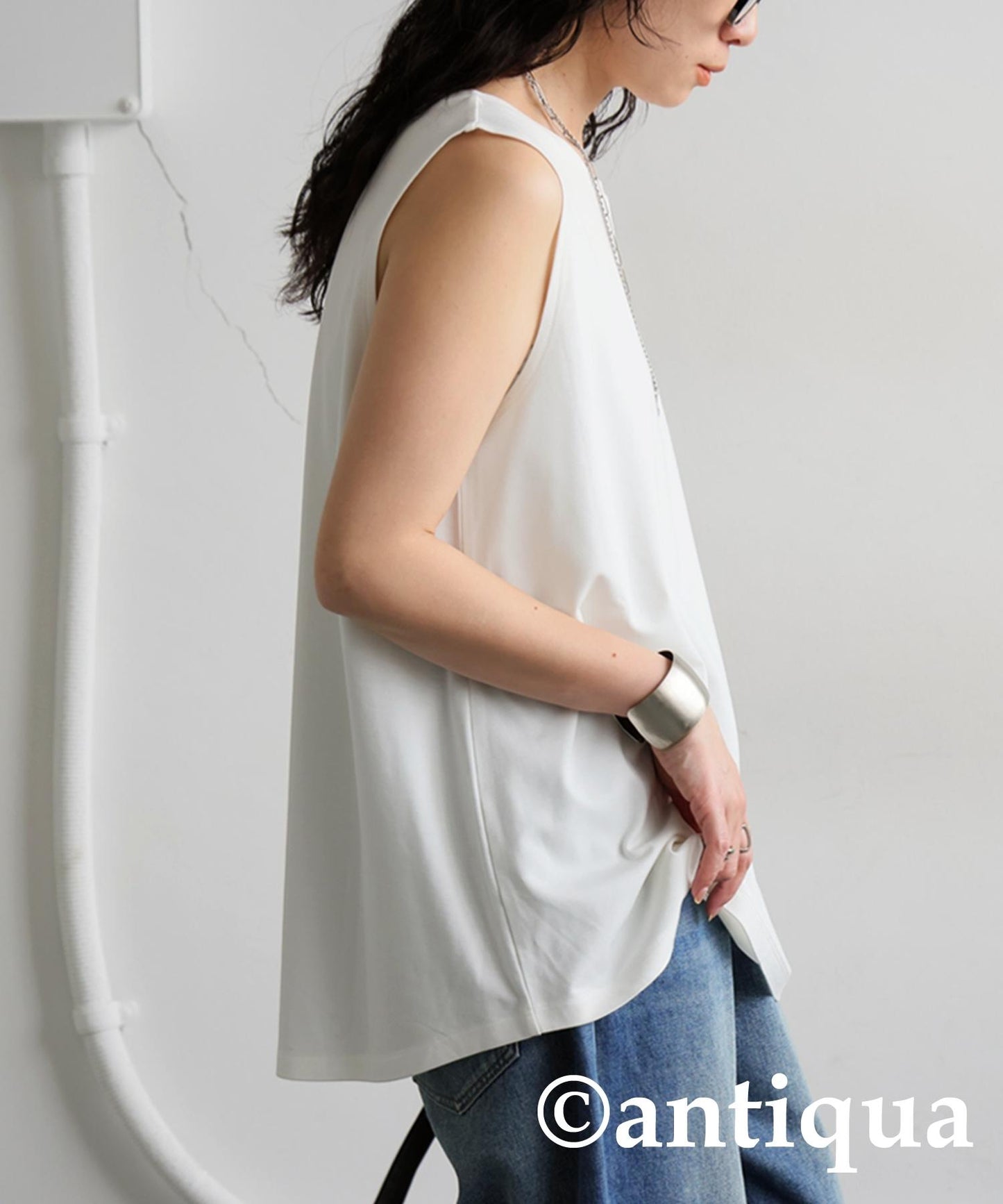 Ladies Cool Touch Flare Tank Tops (V-Neck/Crew Neck)