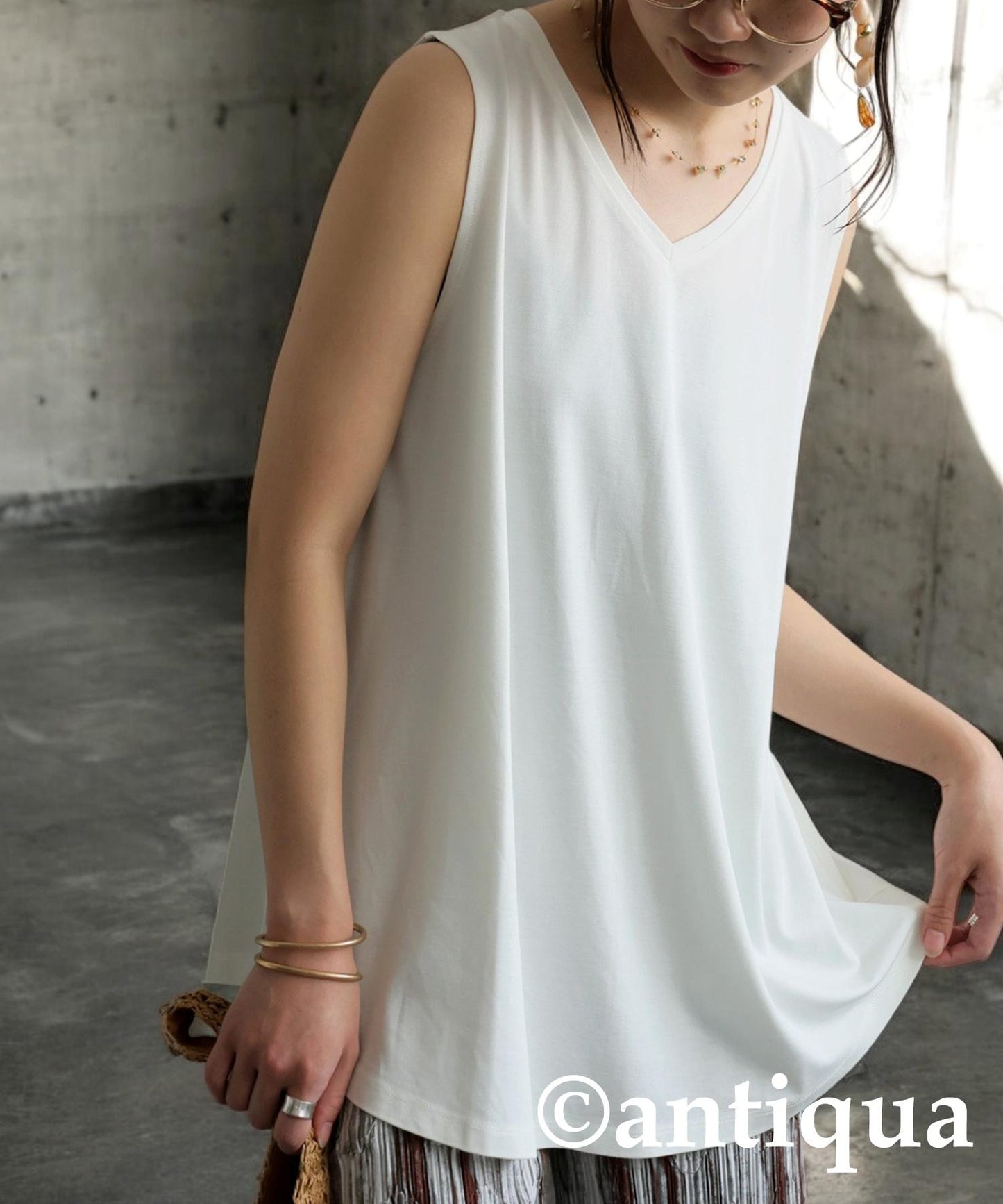 Ladies Cool Touch Flare Tank Tops (V-Neck/Crew Neck)