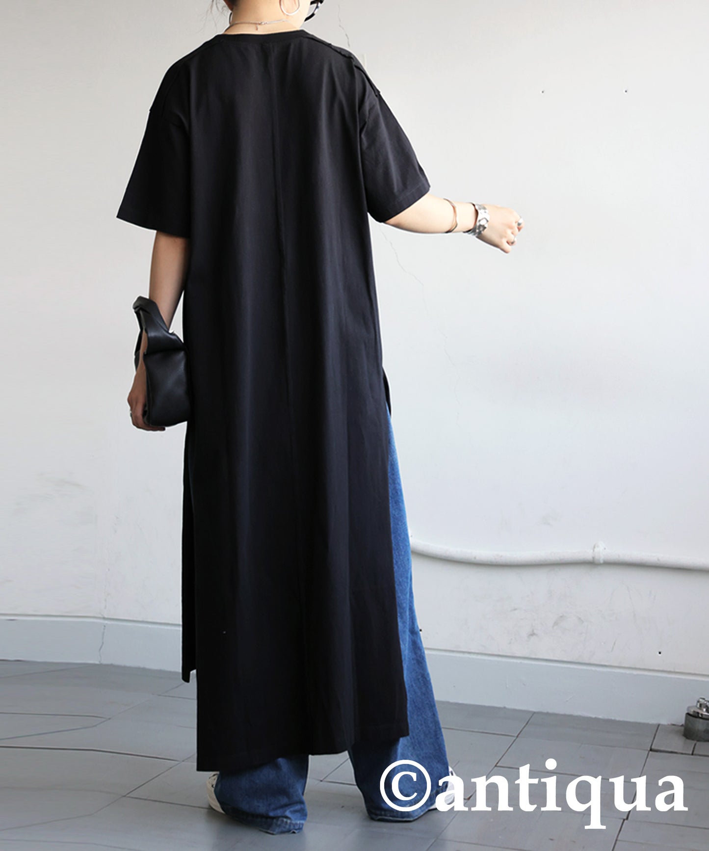 Ladies Photo Design Slit Dress