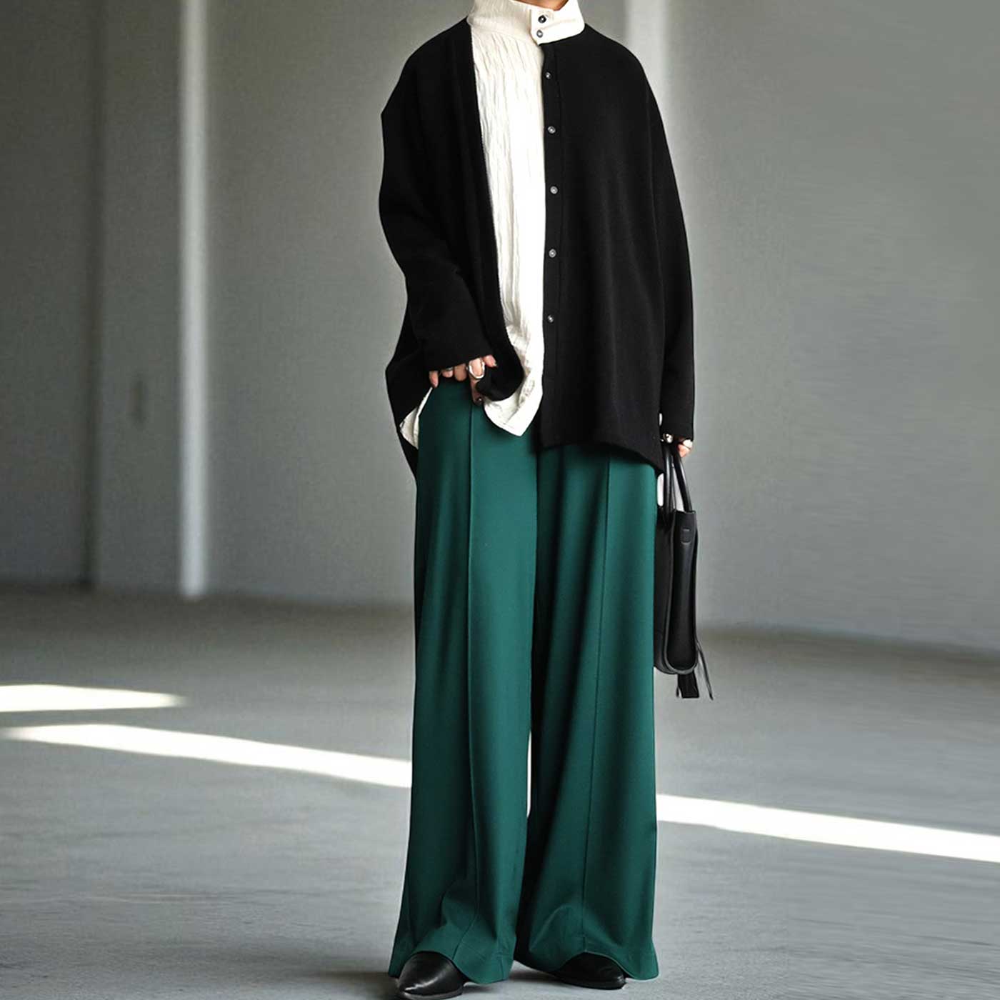 Pintuck Wide Pants Ladies