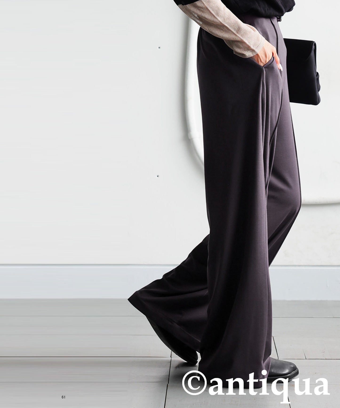 Pintuck Wide Pants Ladies