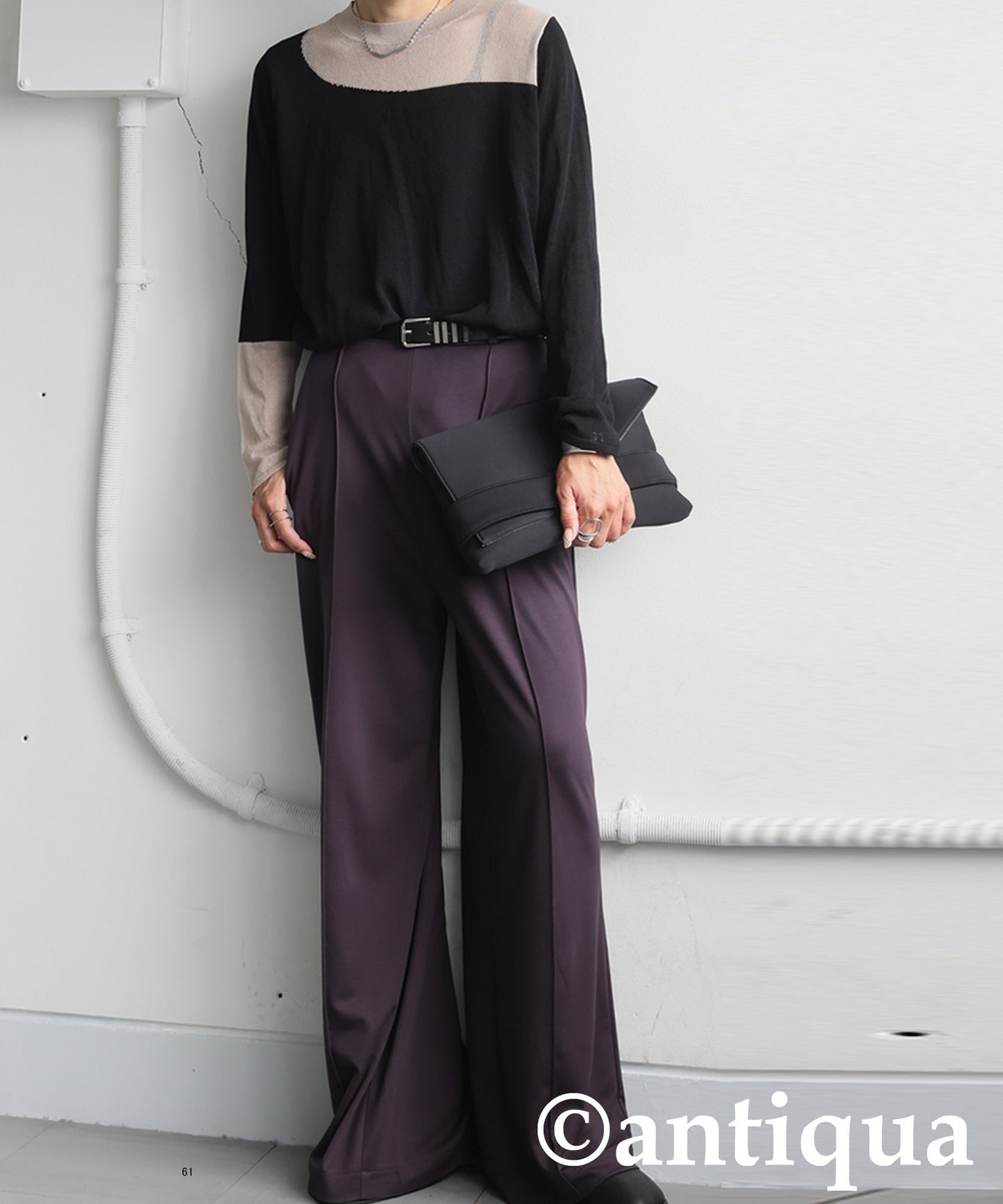 Pintuck Wide Pants Ladies