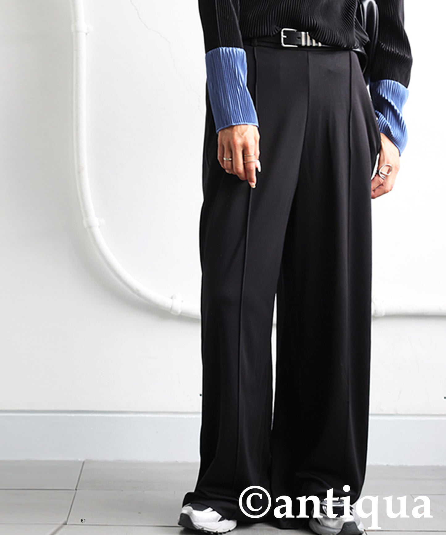 Pintuck Wide Pants Ladies