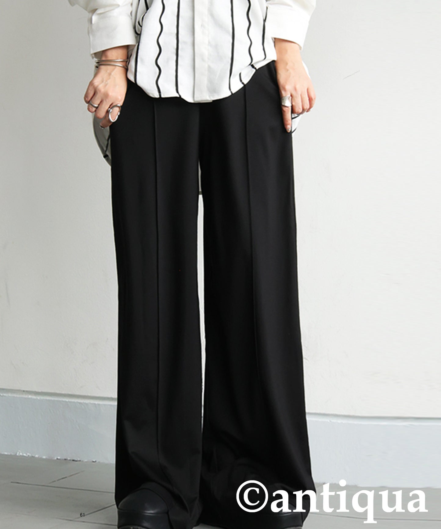 Pintuck Wide Pants Ladies