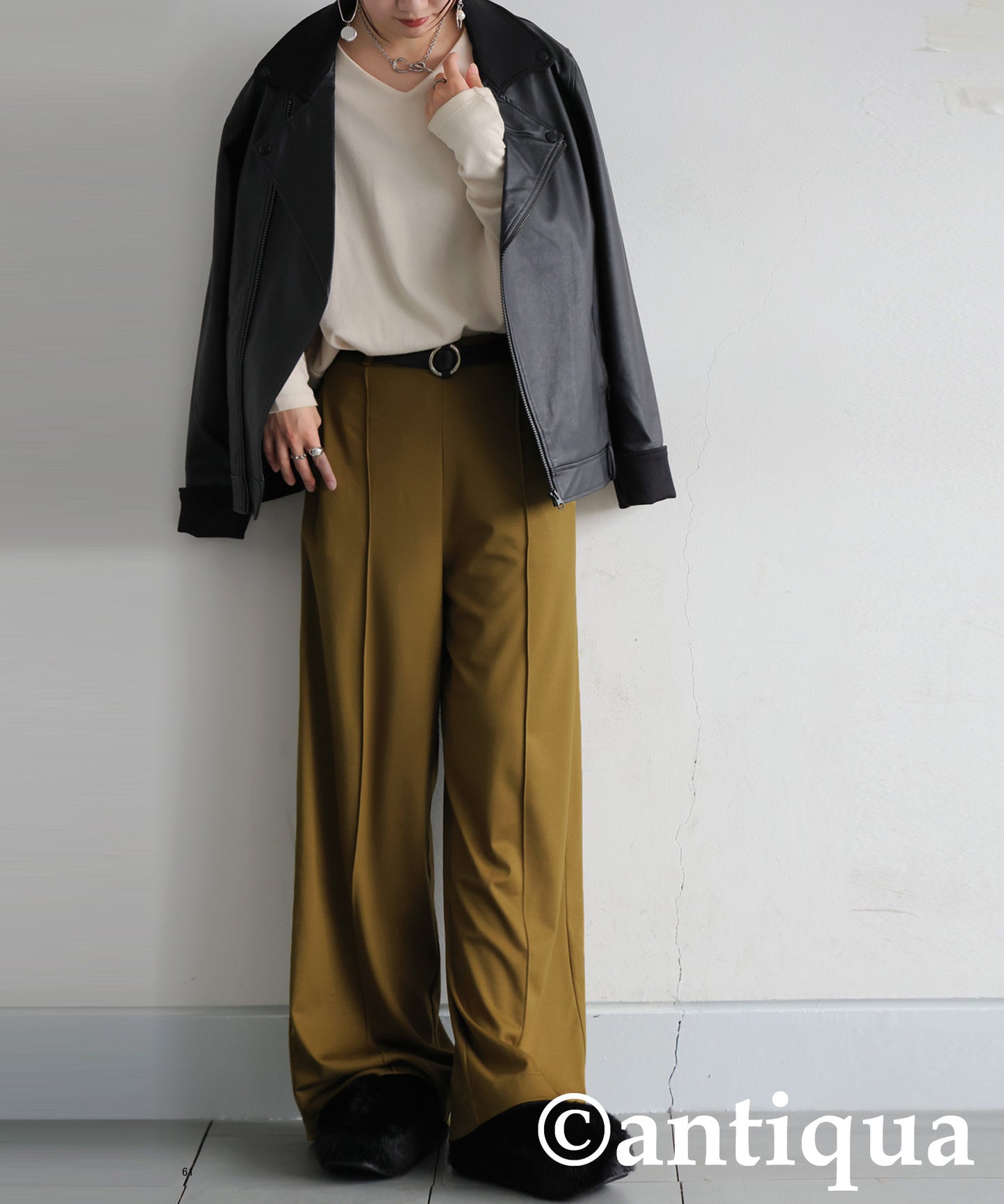 Pintuck Wide Pants Ladies