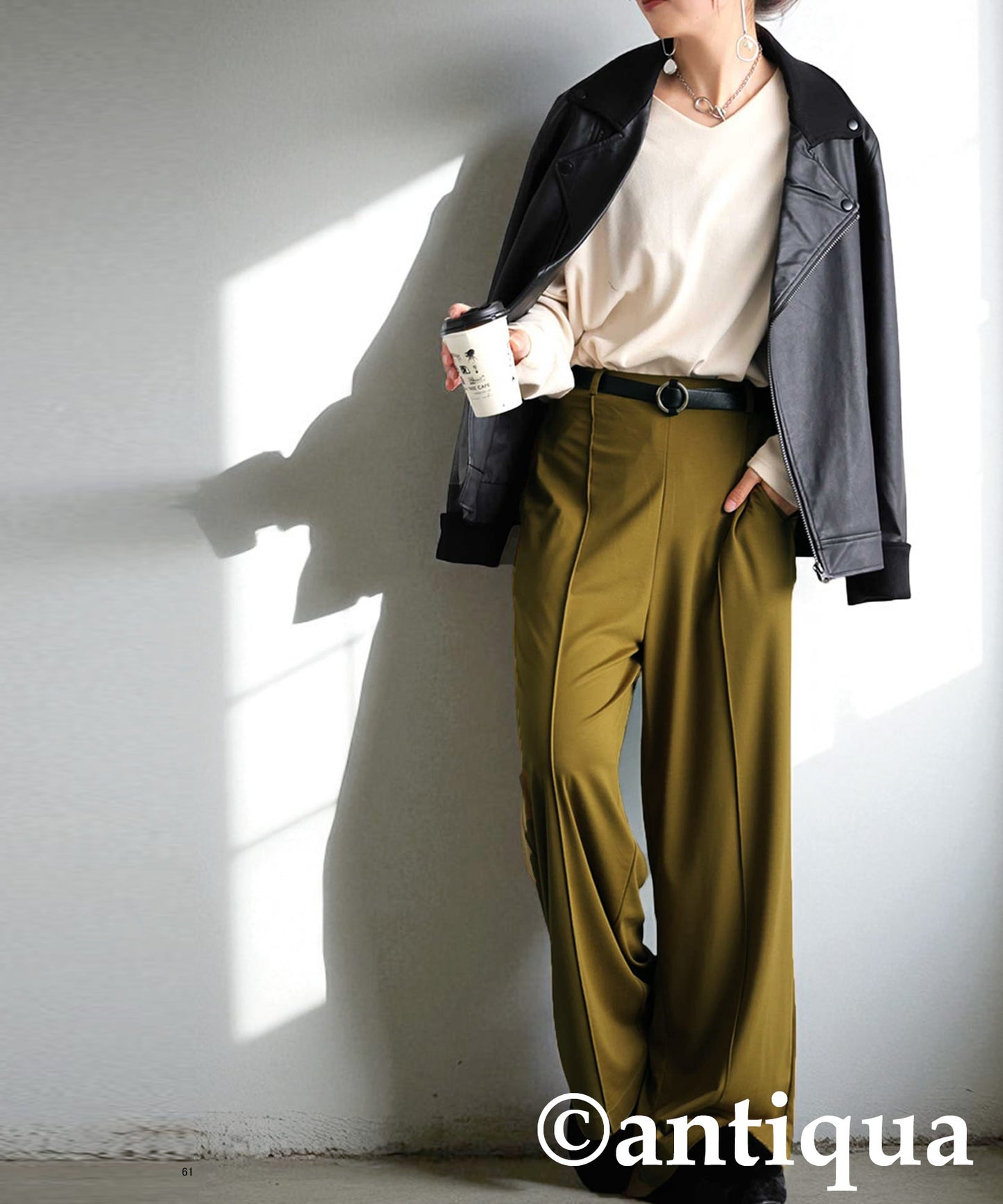 Pintuck Wide Pants Ladies