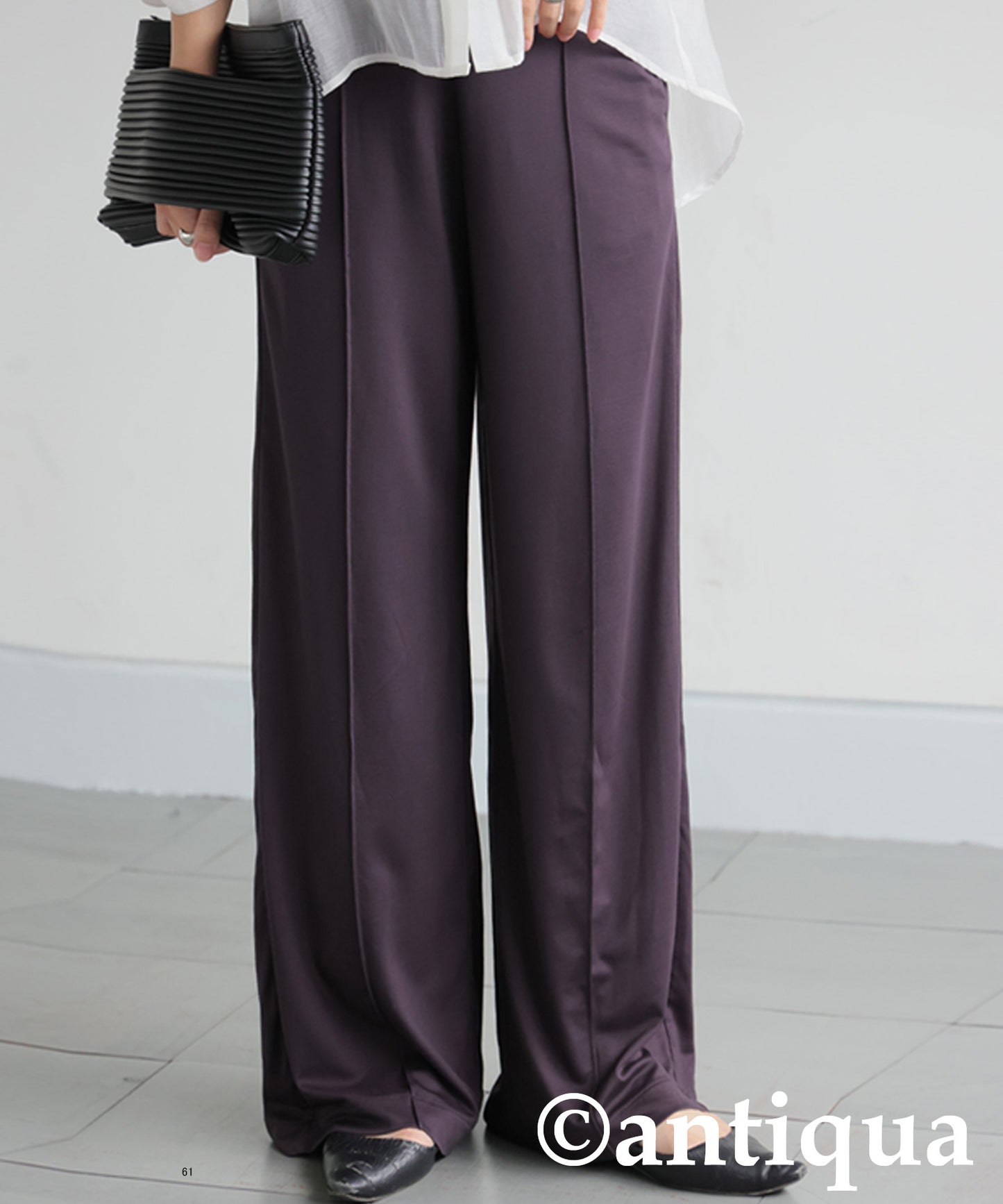 Pintuck Wide Pants Ladies