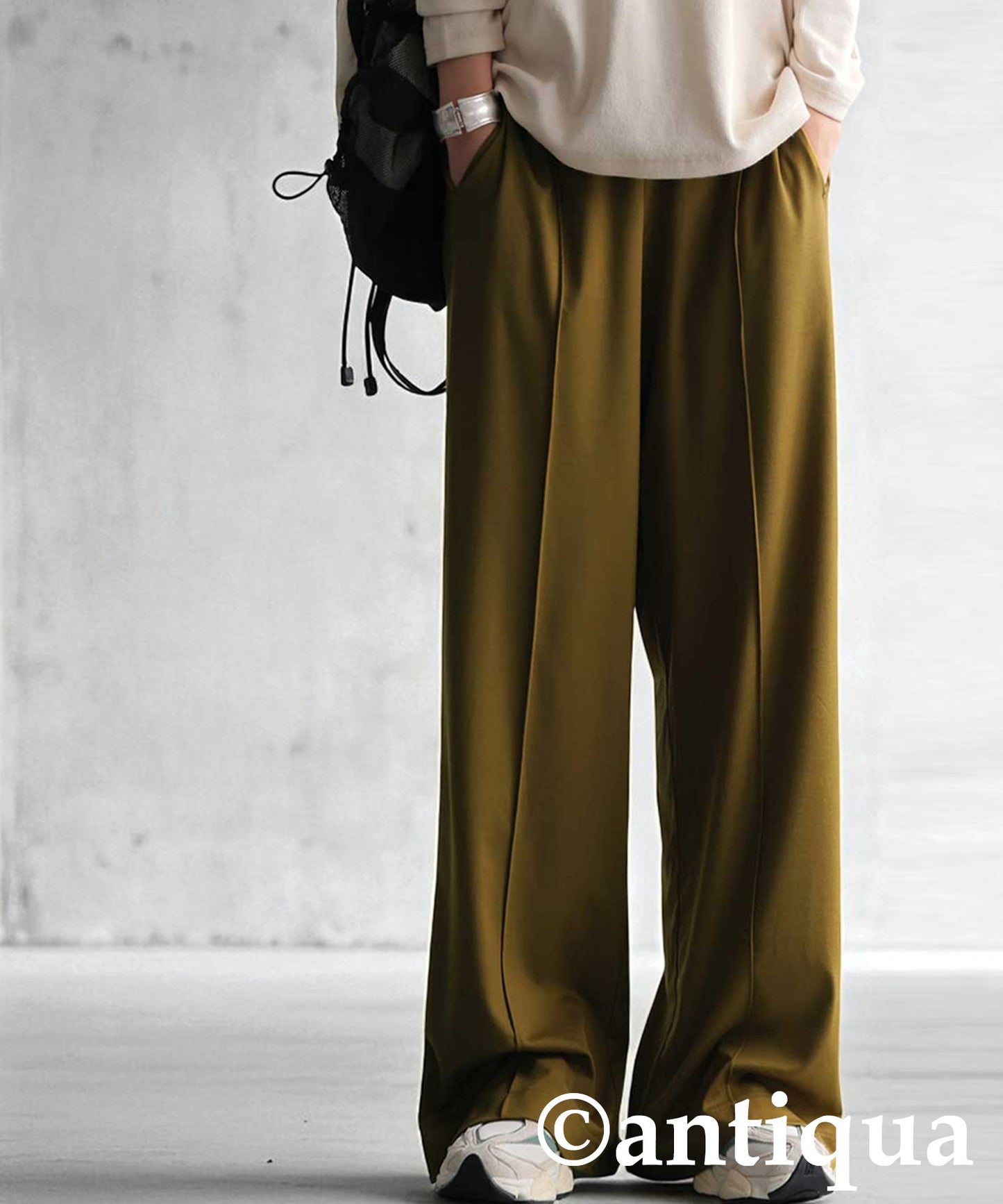 Pintuck Wide Pants Ladies