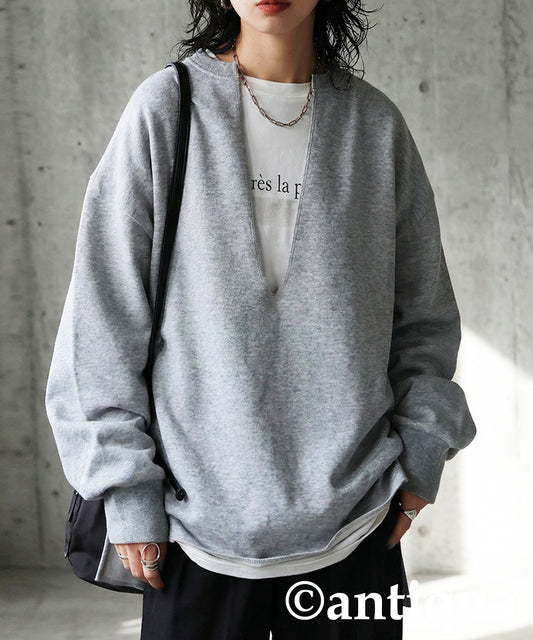 Fleece-Lined Skipper Pullover Ladies