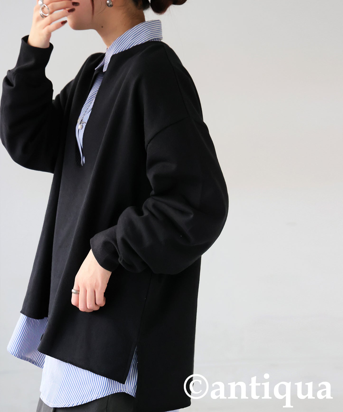 Fleece-Lined Skipper Pullover Ladies